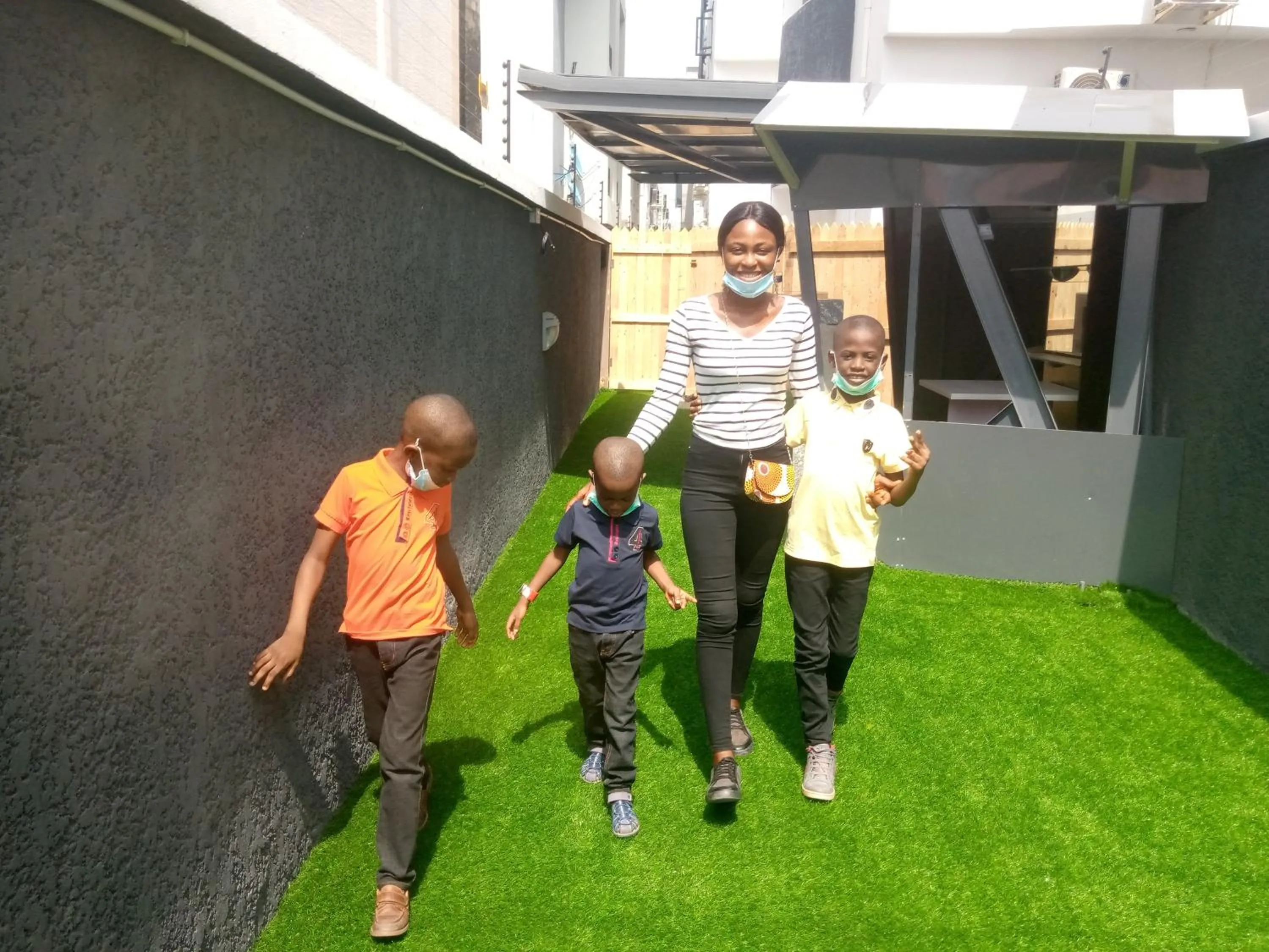 Garden in Ocean Park Hotel,Lekki phase 1