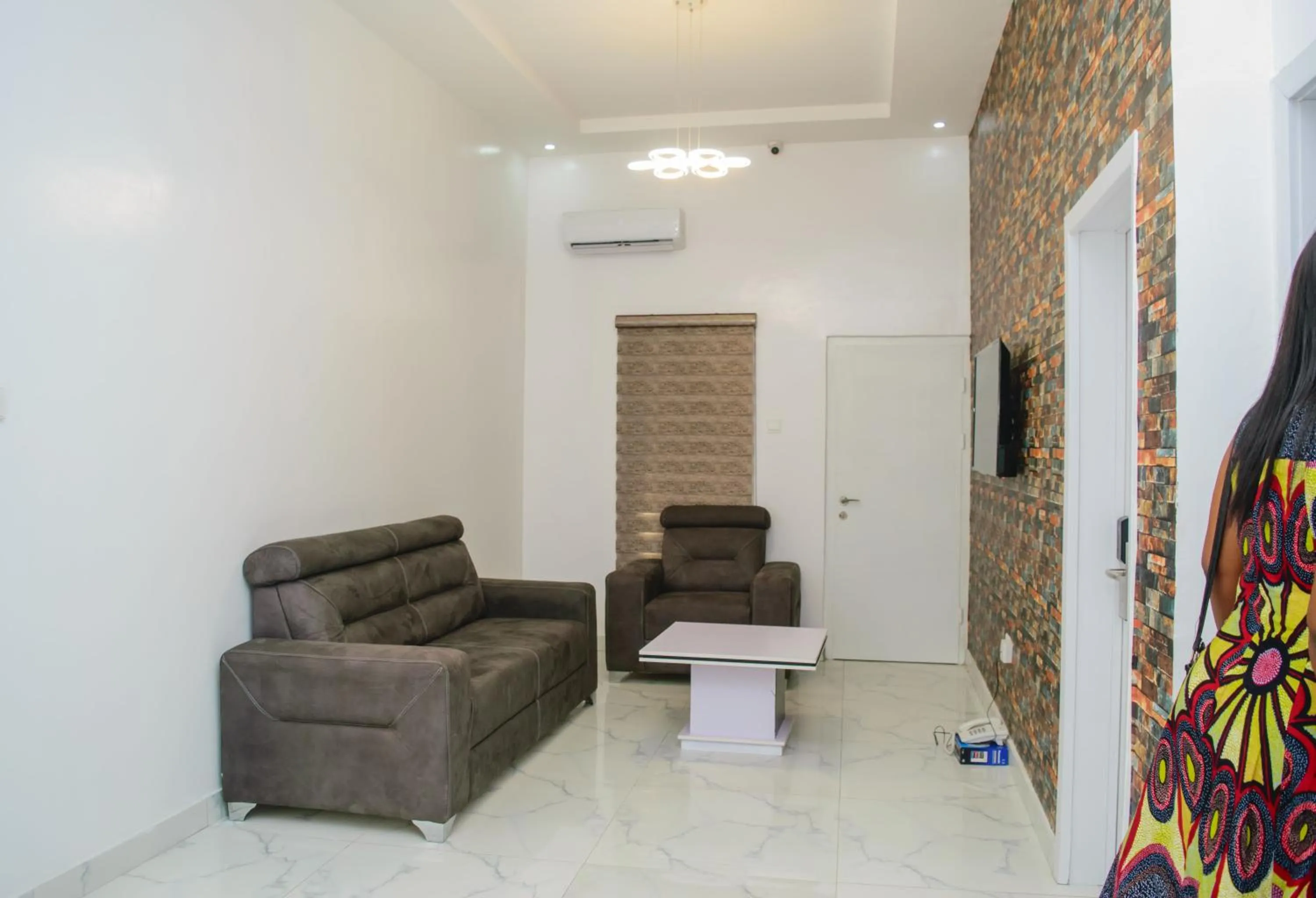 Seating area in Ocean Park Hotel,Lekki phase 1