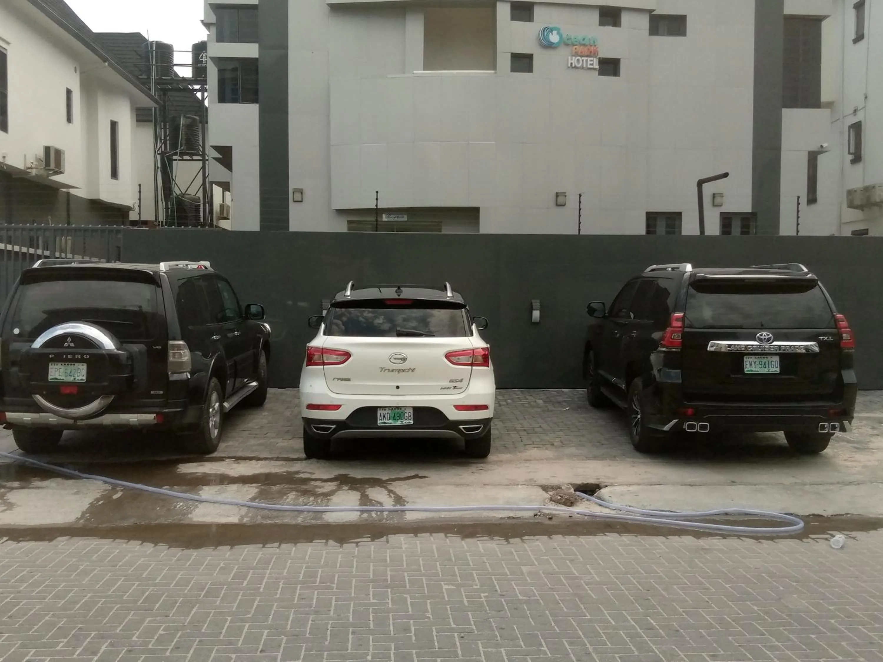 Parking in Ocean Park Hotel,Lekki phase 1