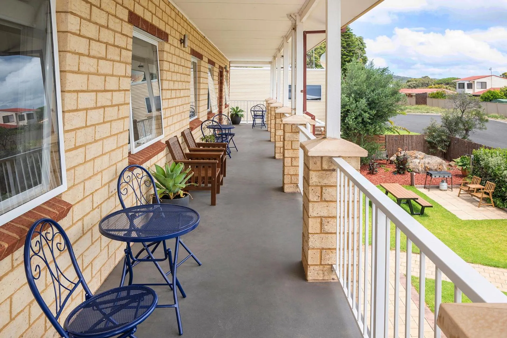 Balcony/Terrace in Baywatch Retreat Augusta