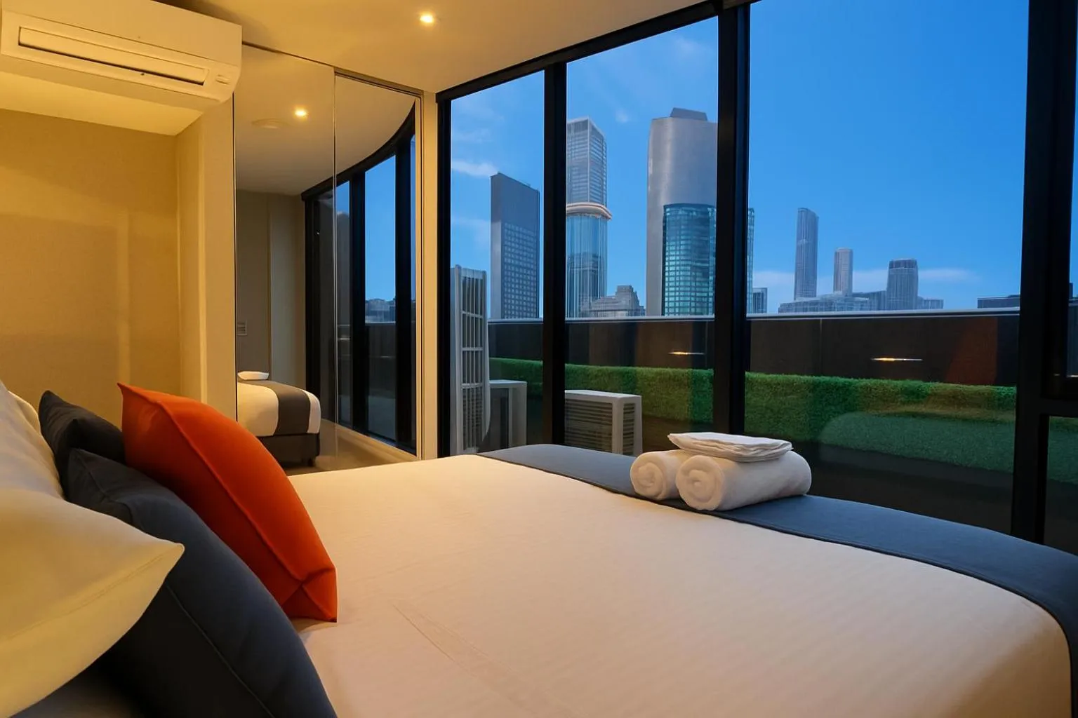 Bed in Aura on Flinders Serviced Apartments
