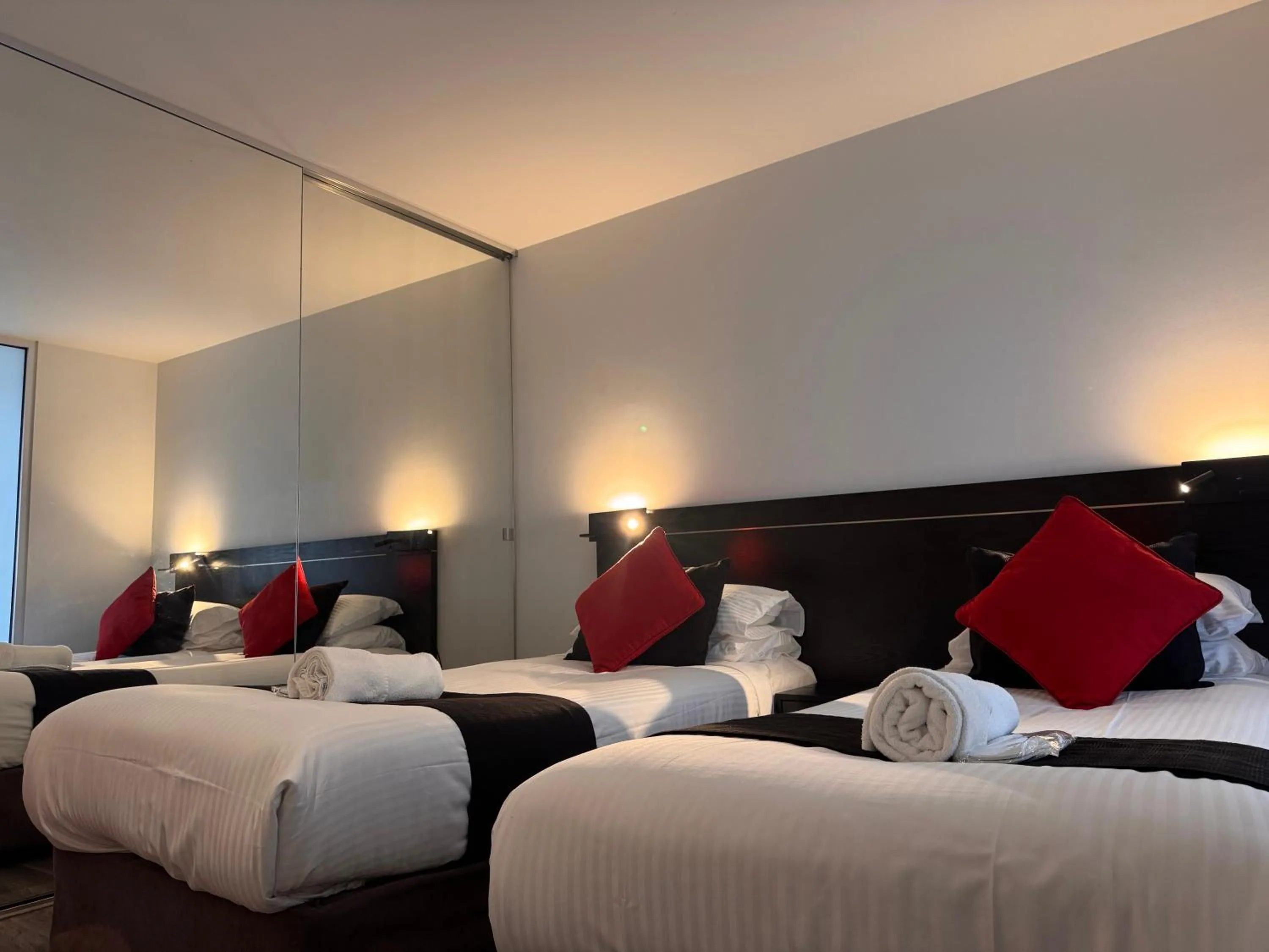 Bed in Aura on Flinders Serviced Apartments