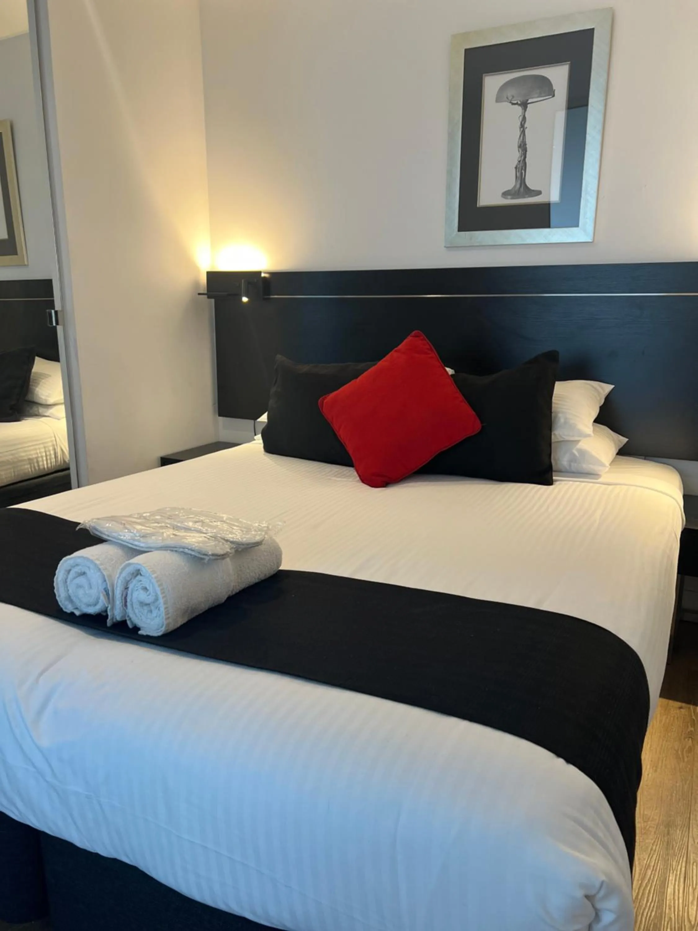 Bed in Aura on Flinders Serviced Apartments