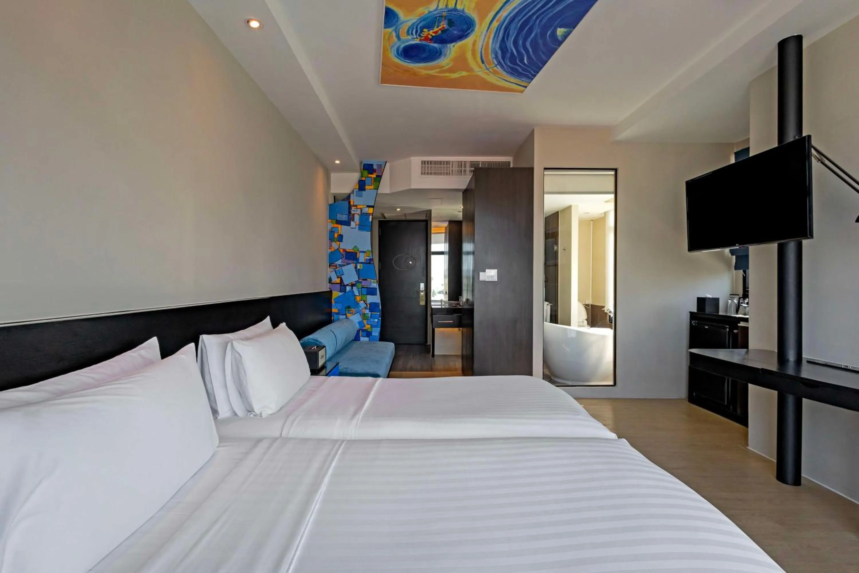 Bedroom, Bed in Siam At Siam Design Hotel Pattaya