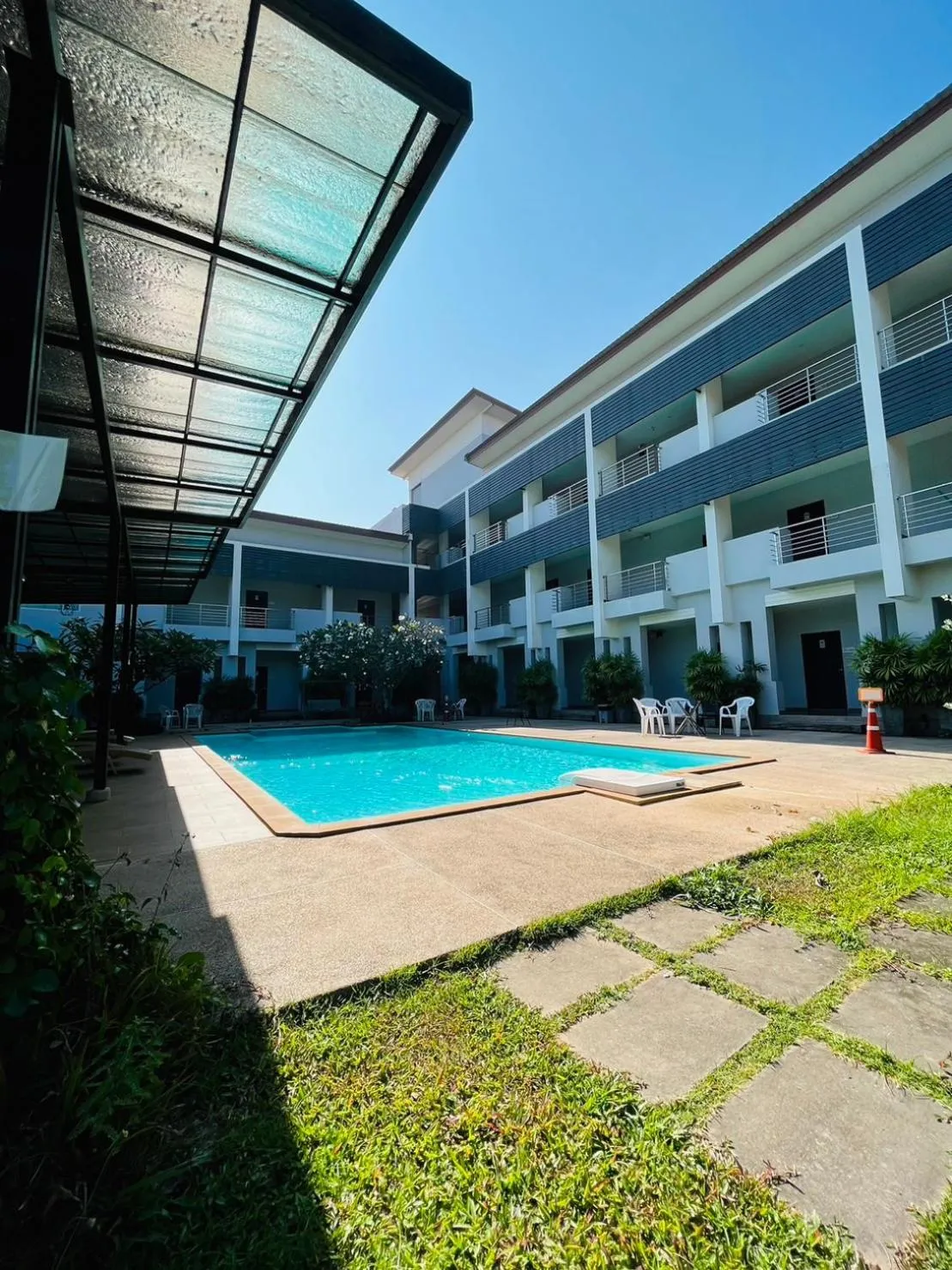 Pool view in Bualinn Resort