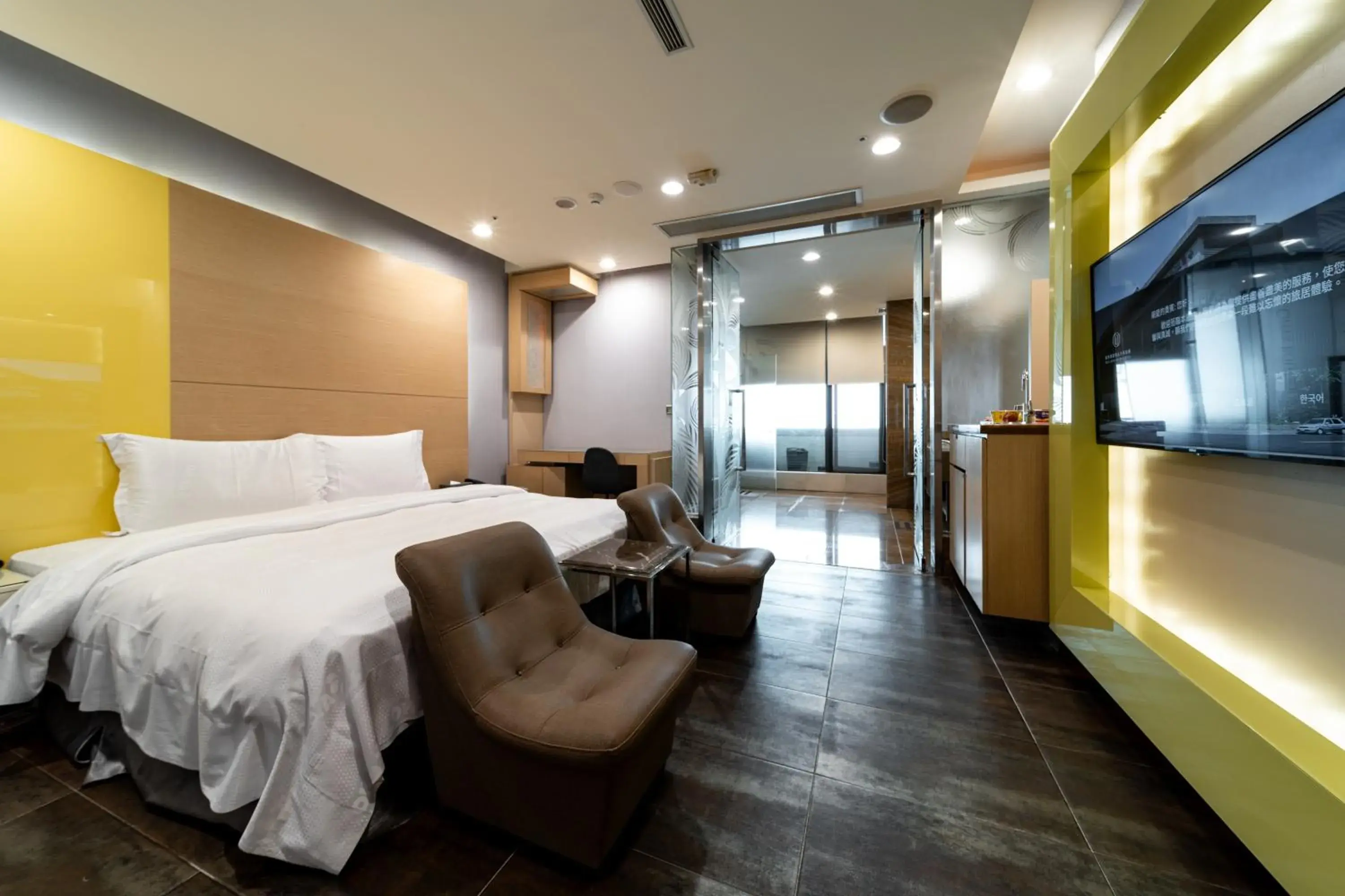 Bed in OHYA Chain Boutique Motel-Linkou Bed in OHYA Chain Boutique Motel-Linkou