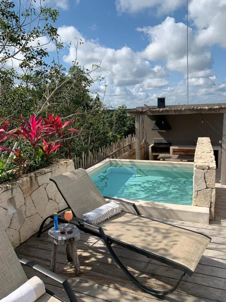 Pool view in Vida Boho Apart 12 with special fee to access Hotel Bardo