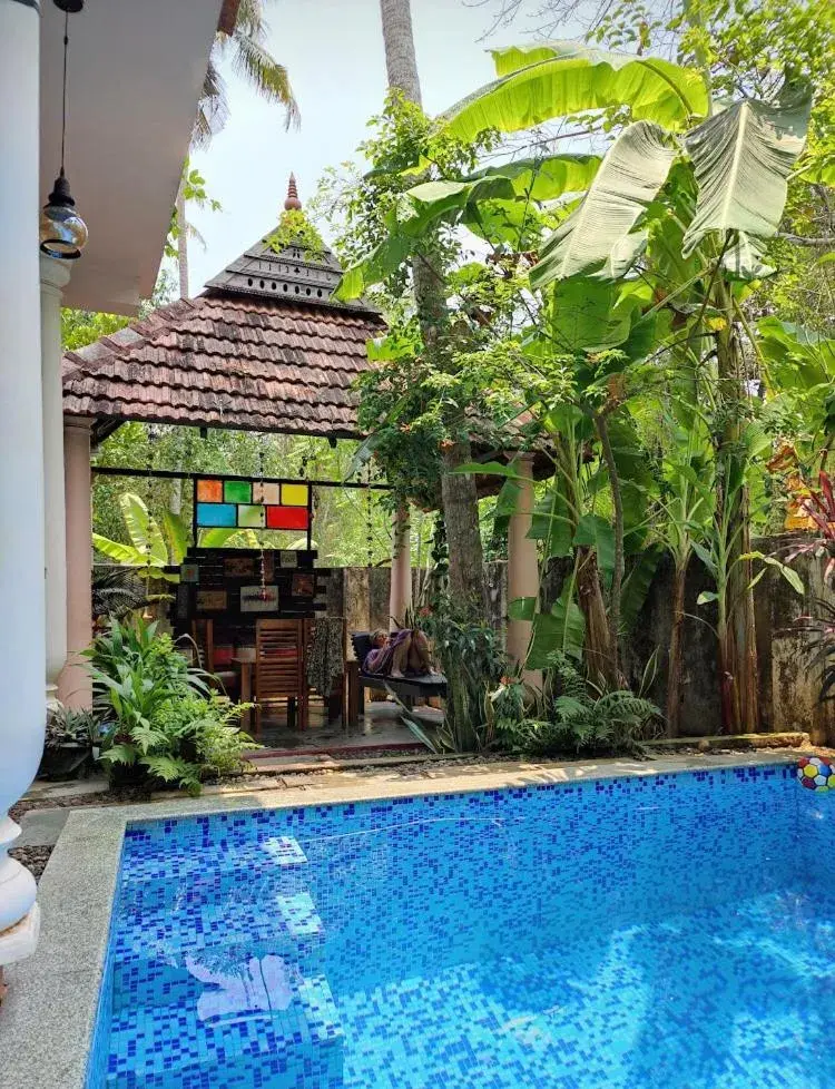 Swimming pool in Mandaram villas Swimming pool in Mandaram villas