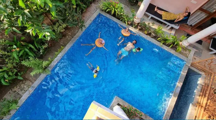 Pool view in Mandaram villas