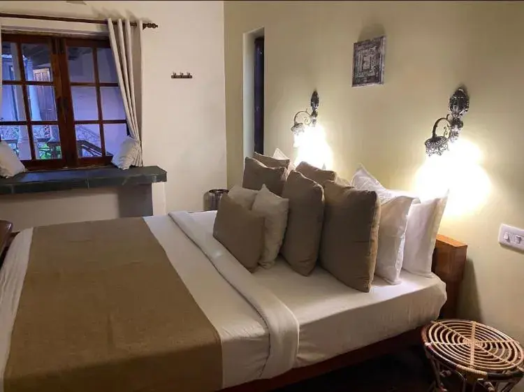 Bed in Mandaram villas Bed in Mandaram villas