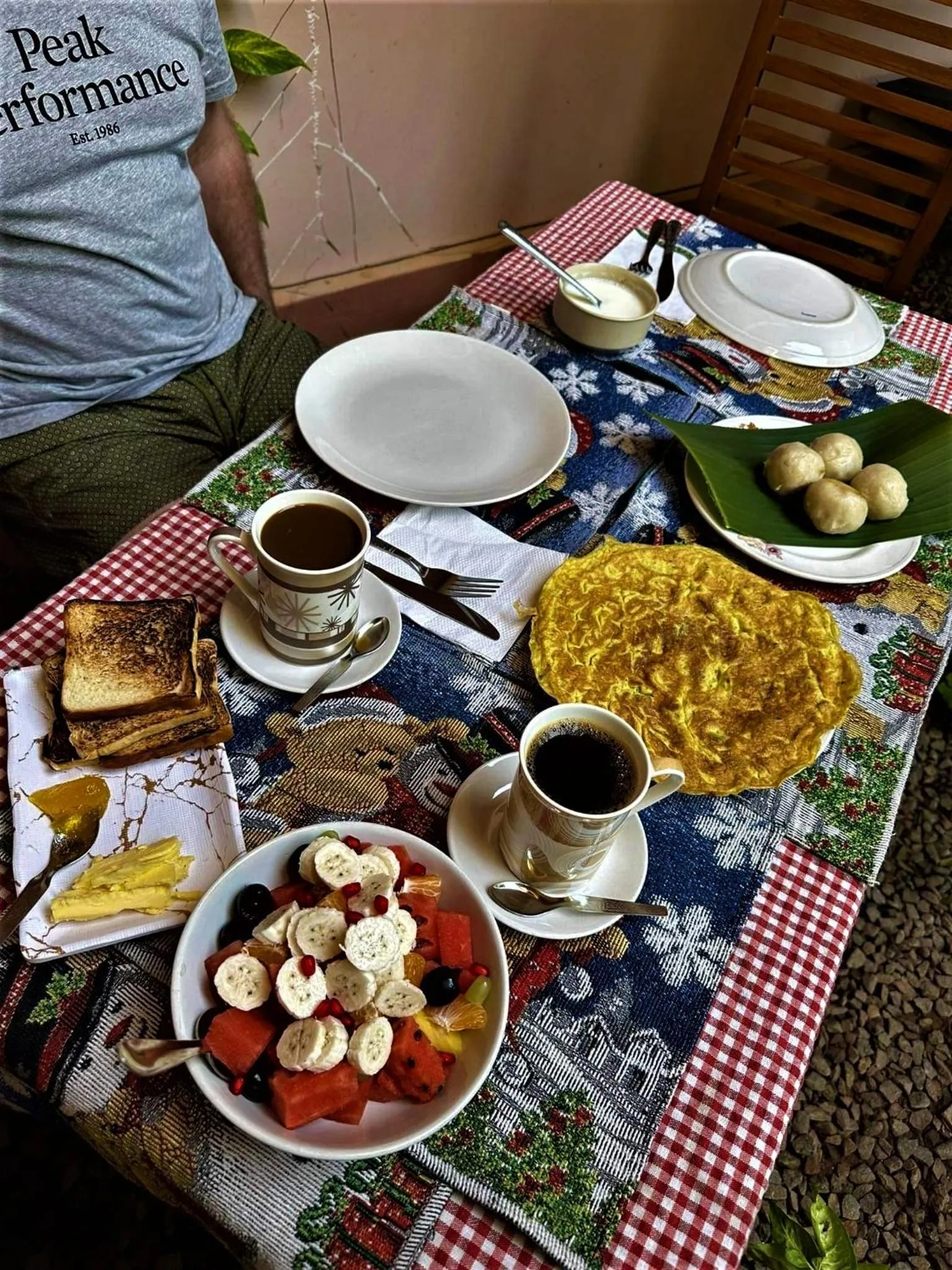 Breakfast in Mandaram villas