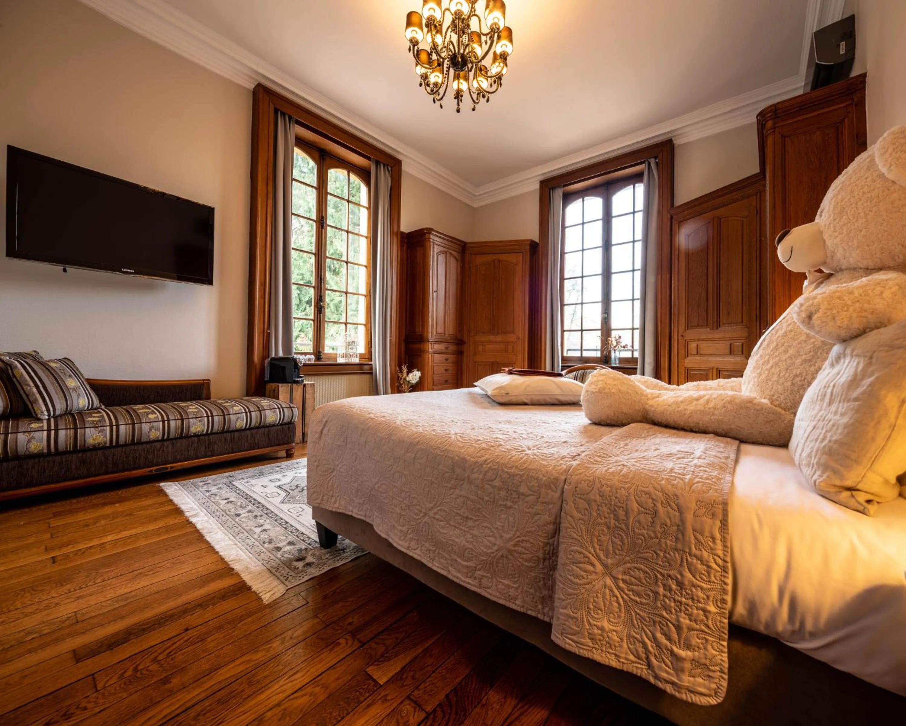 Bed in Hotel Ô Château