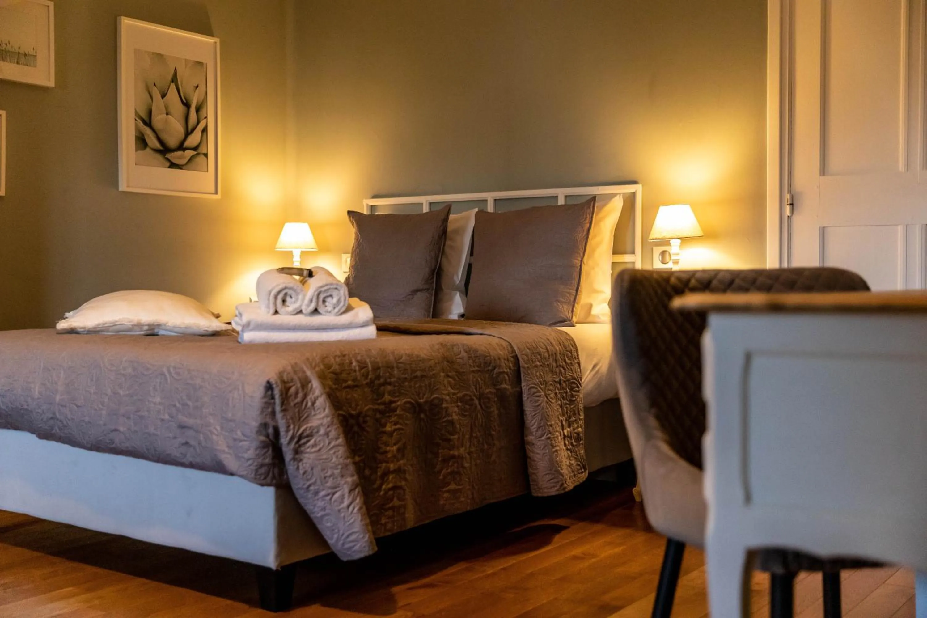 Bed in Hotel Ô Château