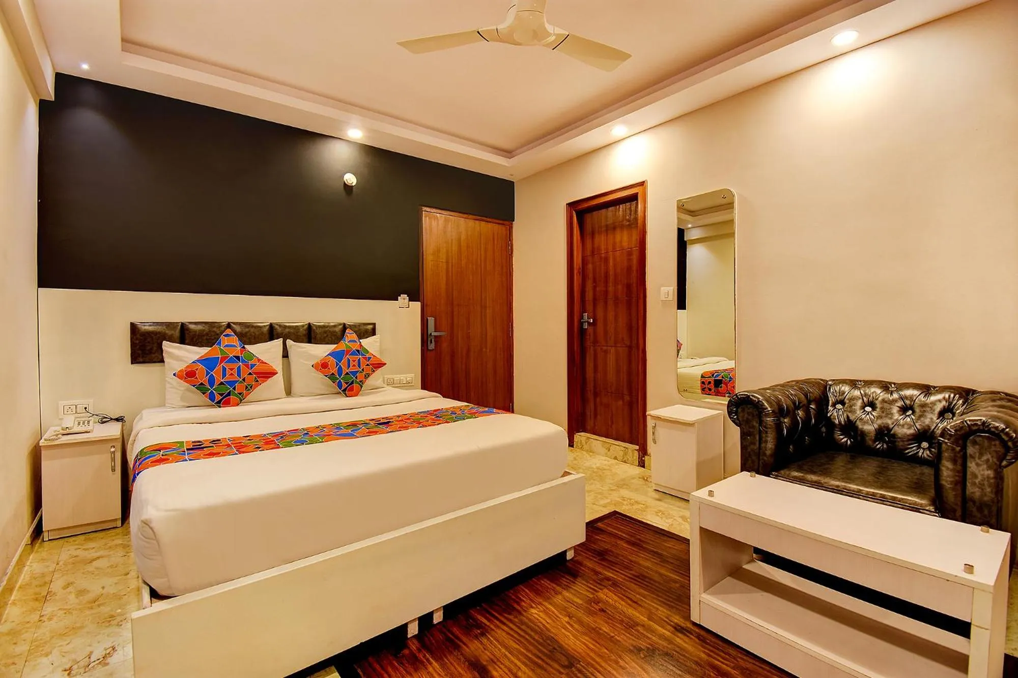 Bed in FabHotel Cozzy Inn - Tilak Nagar Main Road, Jayanagar