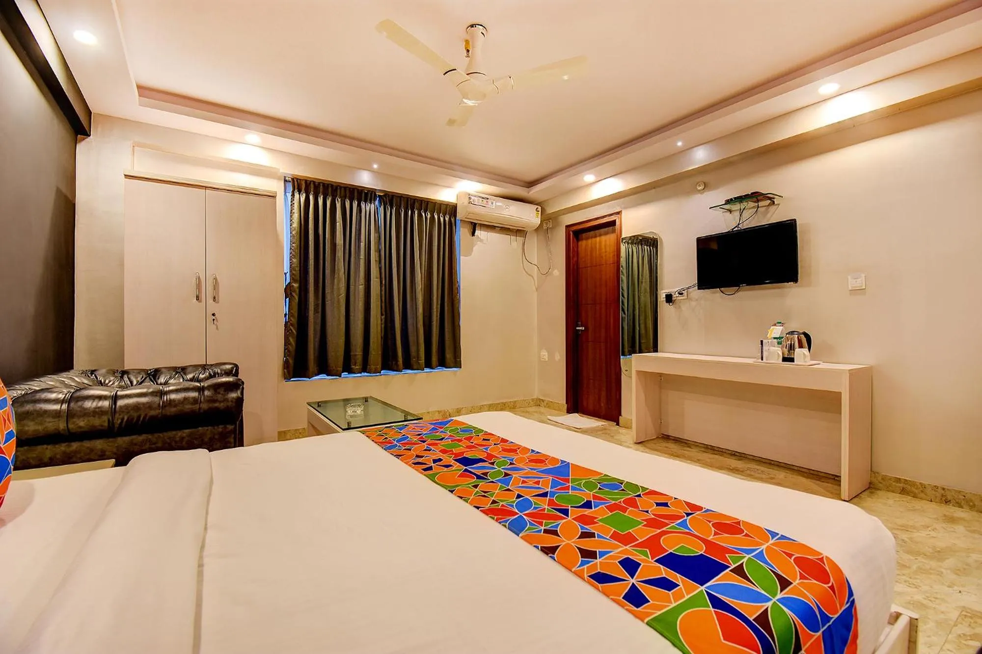 Bed in FabHotel Cozzy Inn - Tilak Nagar Main Road, Jayanagar