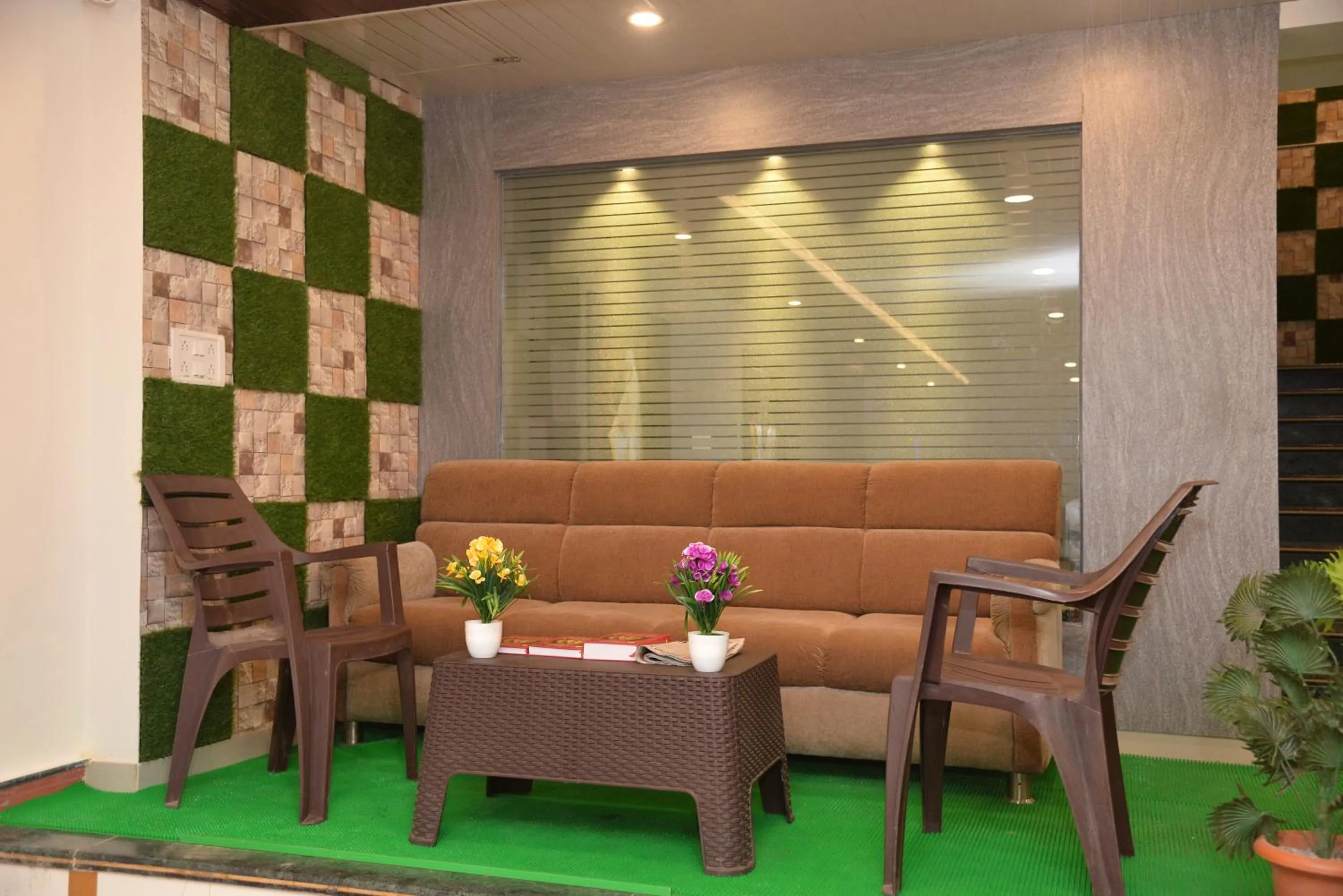 Seating area in Hotel Disha Palace