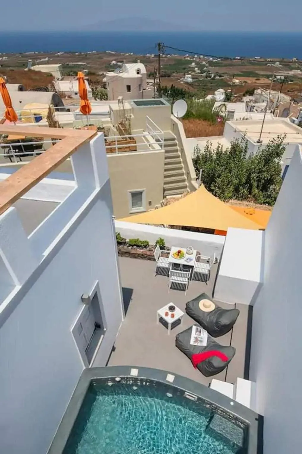 Bird's eye view in Aetheria Villas