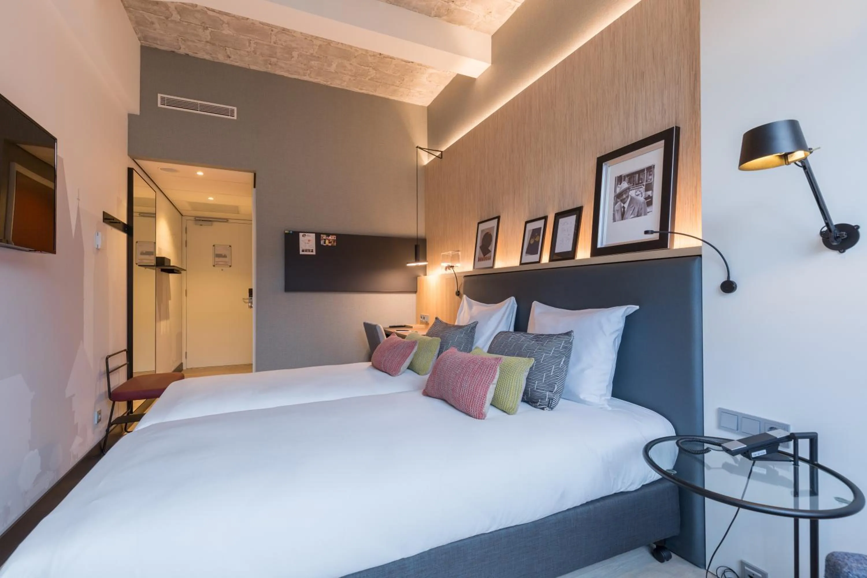 Bed in Postillion Hotel WTC Rotterdam