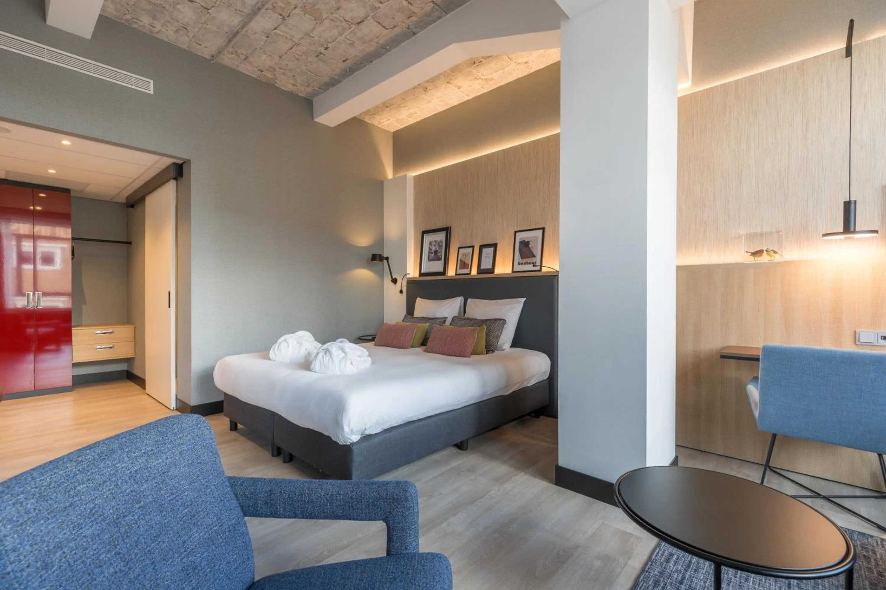 Bed in Postillion Hotel WTC Rotterdam