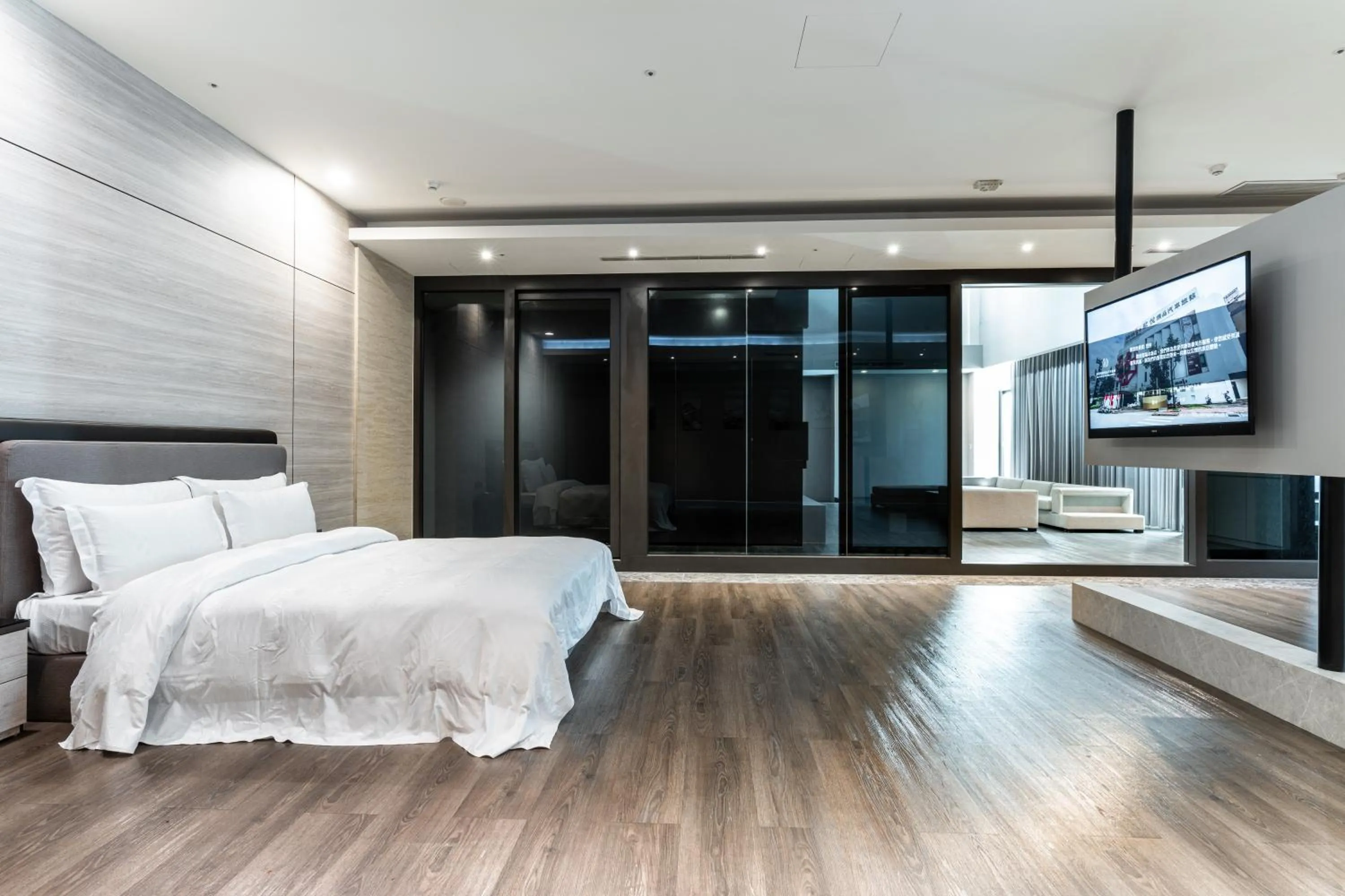 Bed in OHYA Chain Boutique Motel Taoyuan