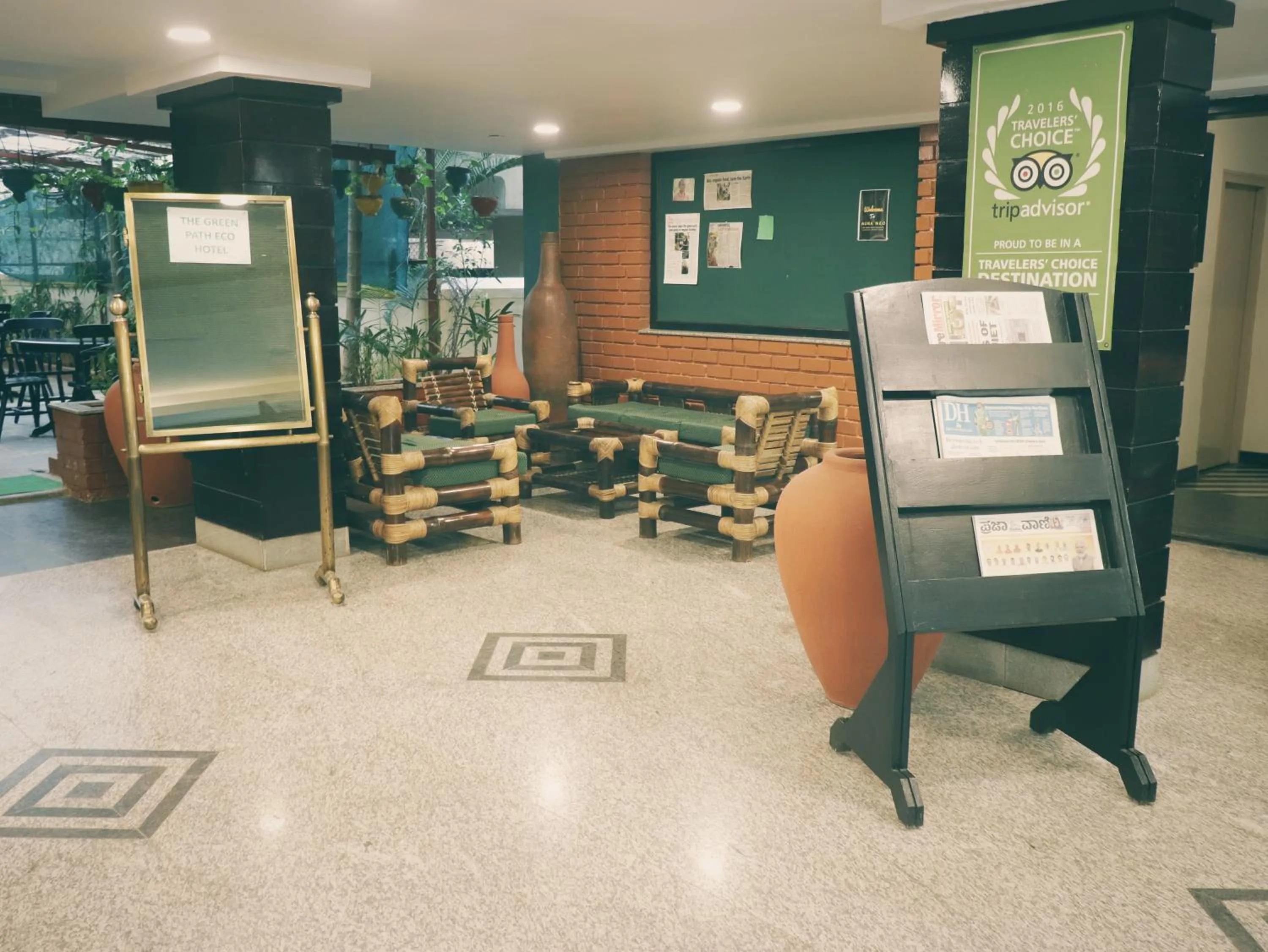 Lobby or reception in The Green Path Eco Hotel