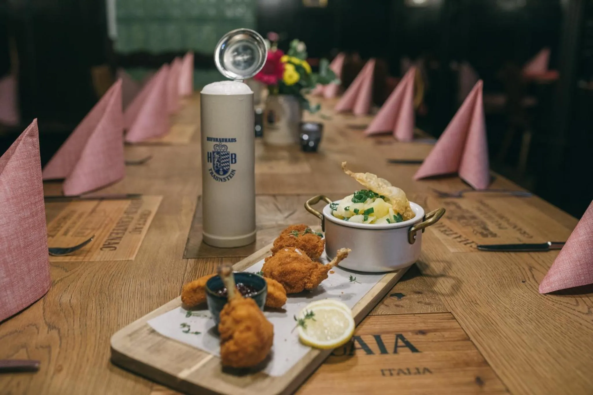 Food close-up in Boutique Hotel im Auracher Löchl