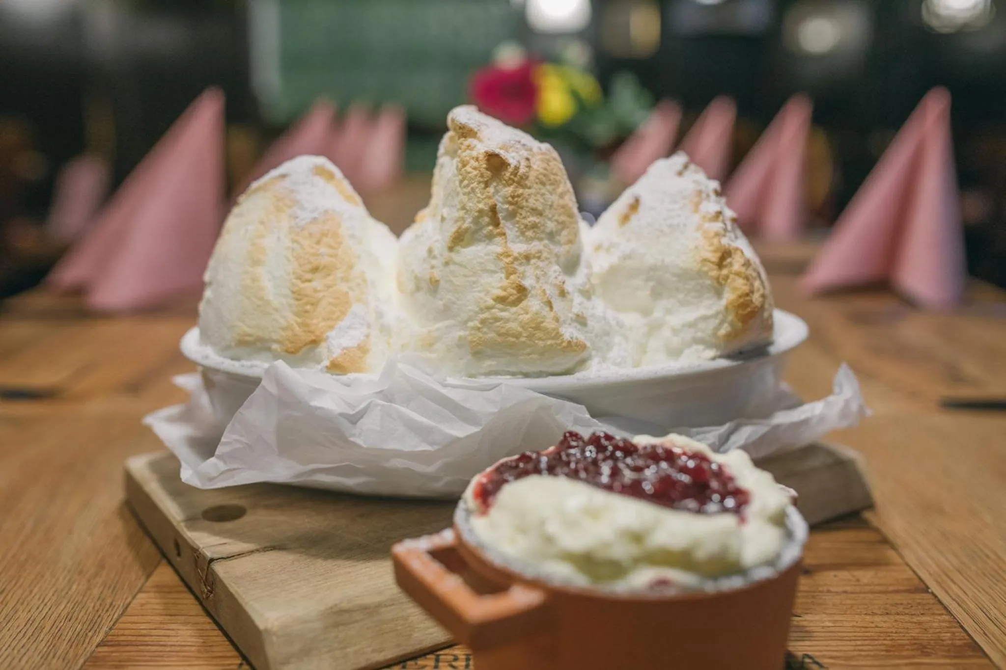 Food close-up in Boutique Hotel im Auracher Löchl