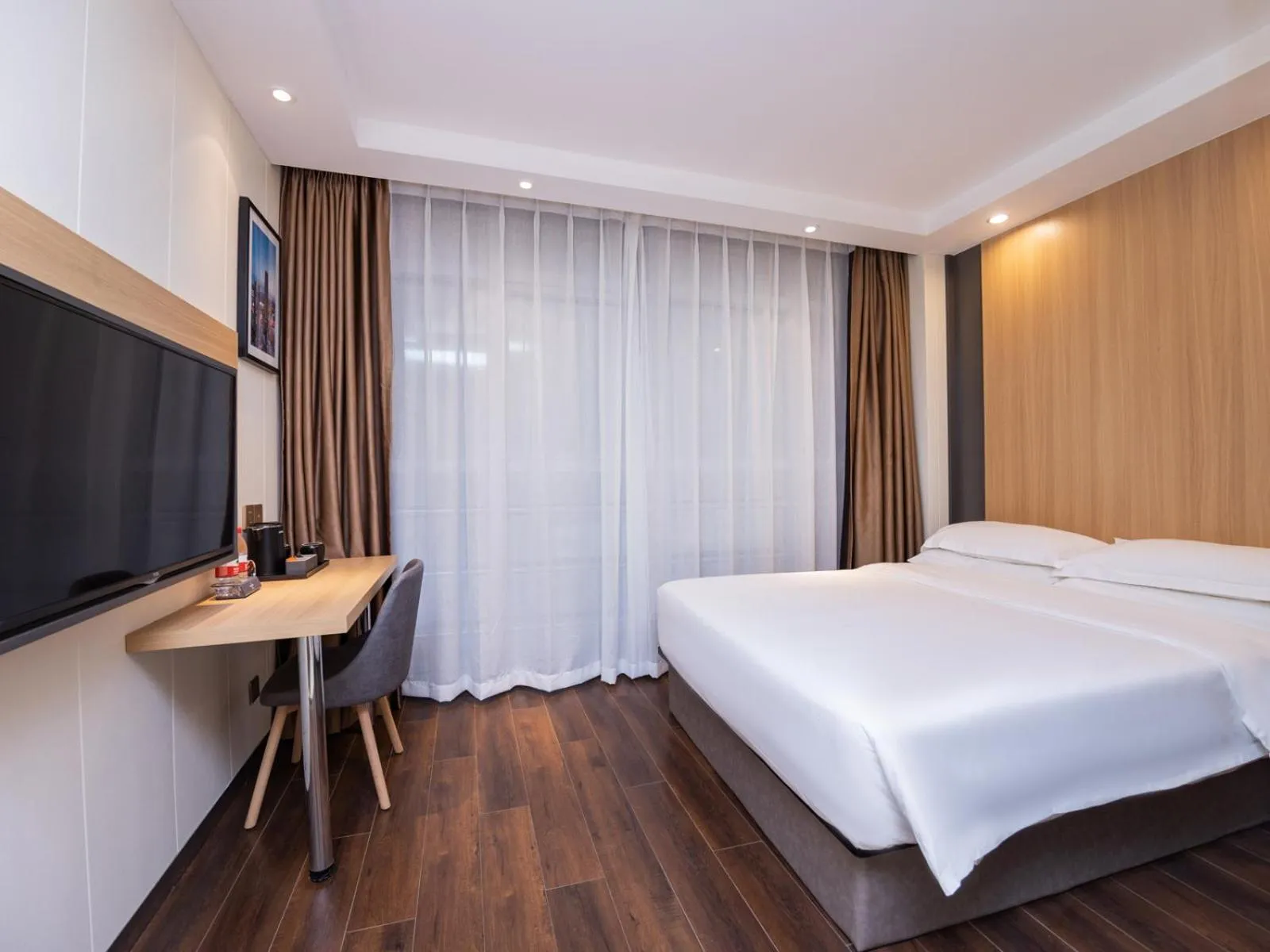 Bed in Country Inn&Suites by Radisson, Shanghai PVG