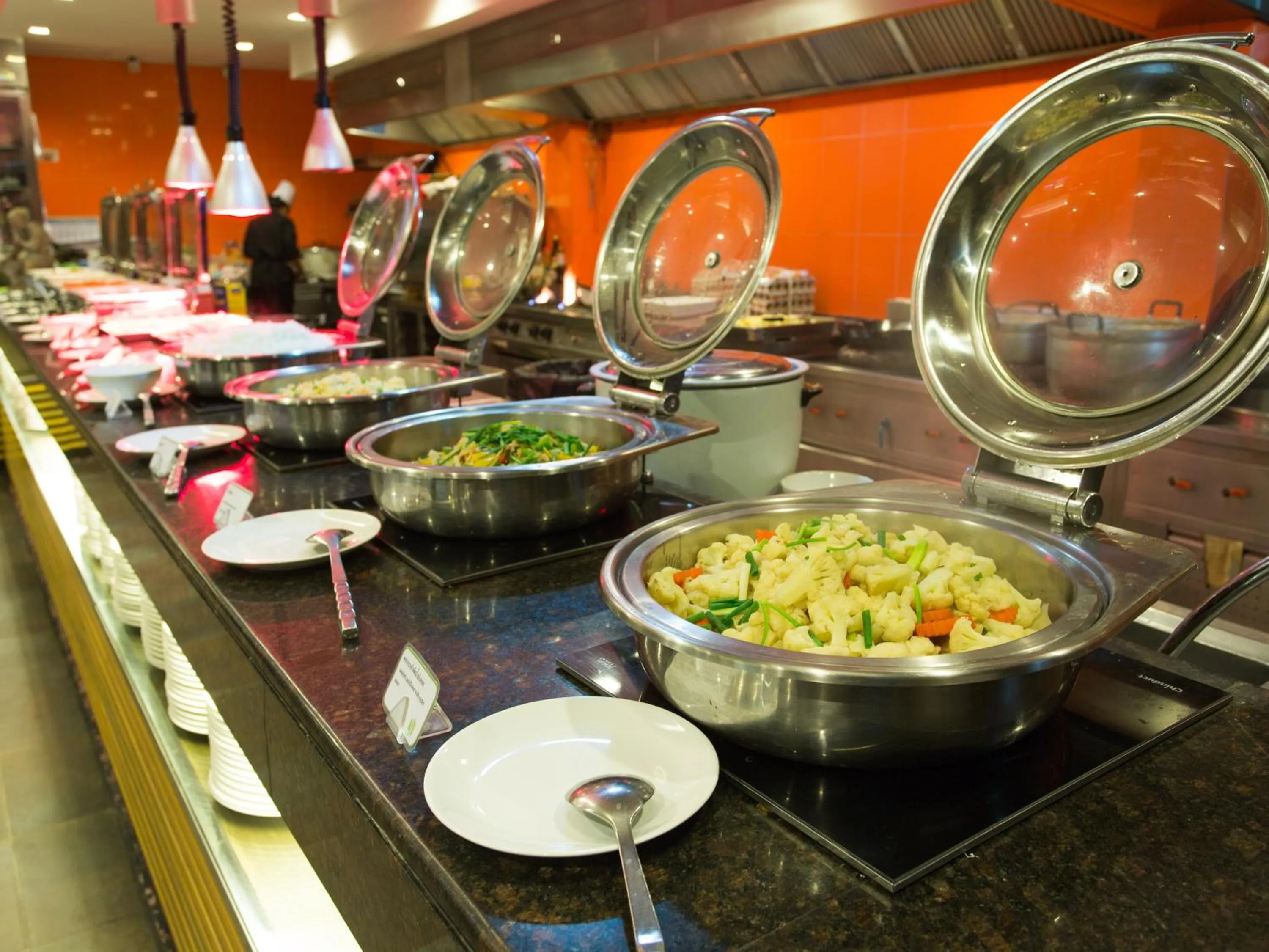 Asian breakfast in The Greenery Resort Khao Yai