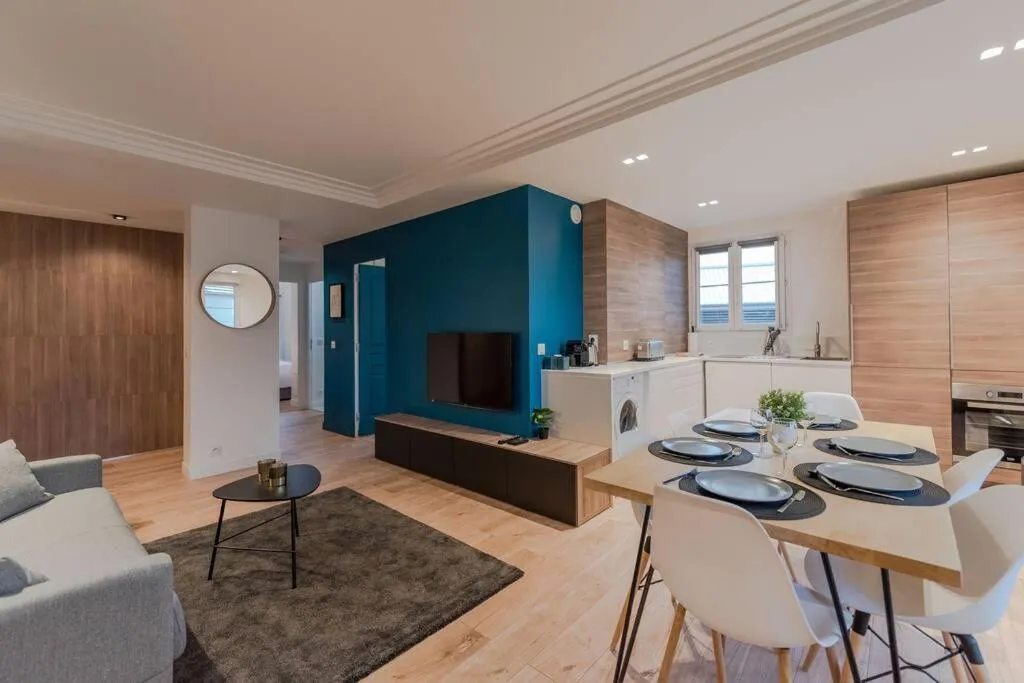 Living room in Arty Paris apartment Disneyland