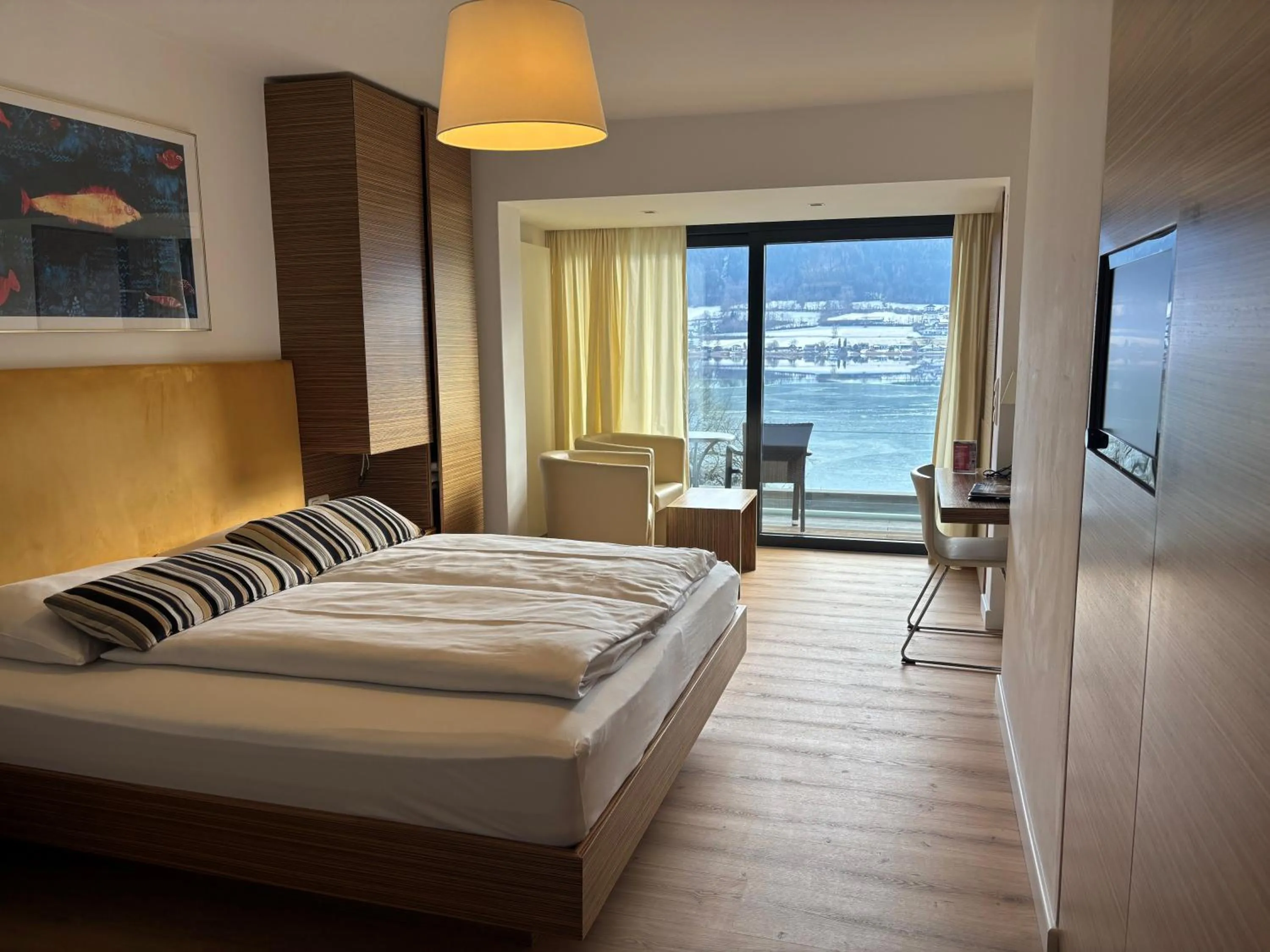 Bed in Seehotel Hoffmann