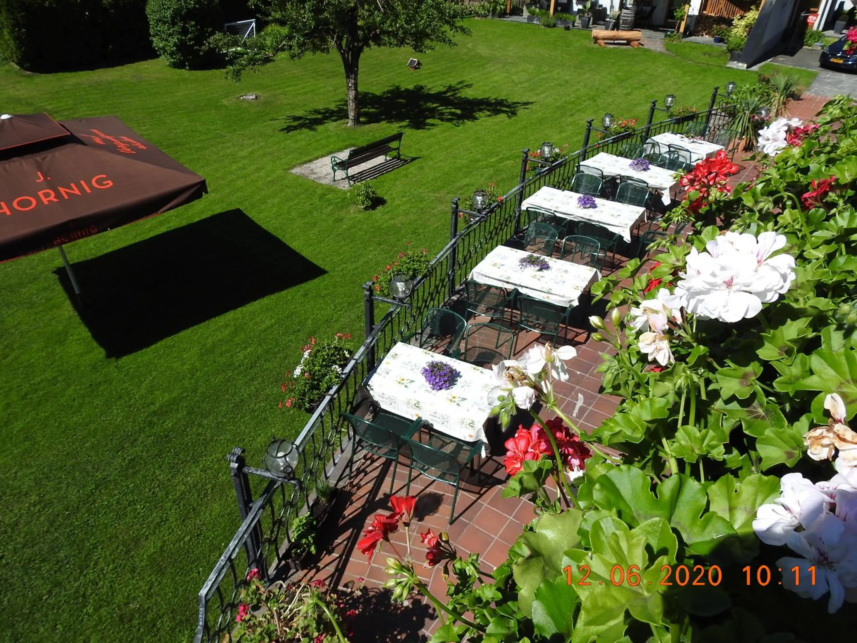 Garden view in Hotel Berghof