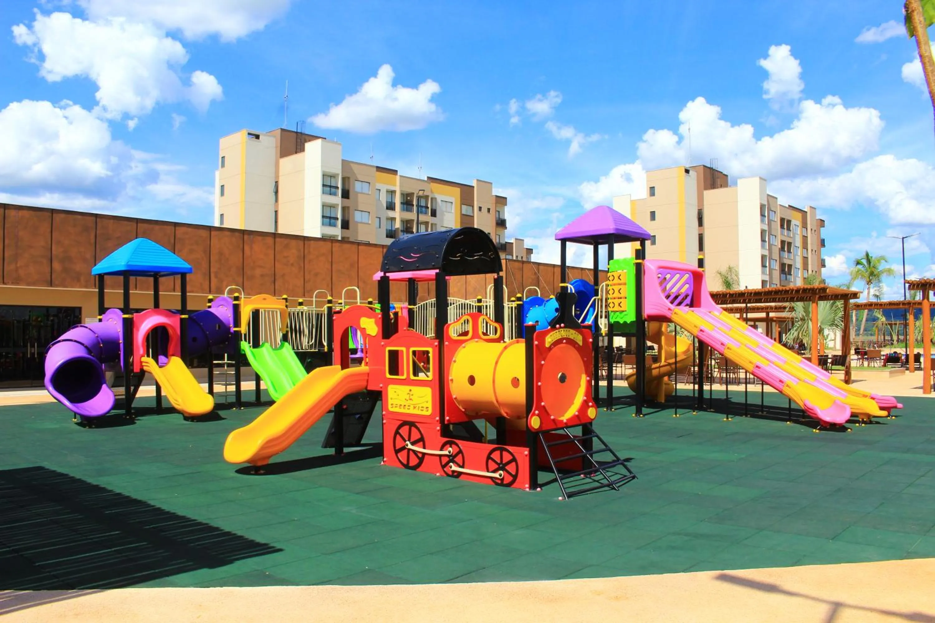 Children play ground in Praias do Lago Eco Resort by WAM Experience