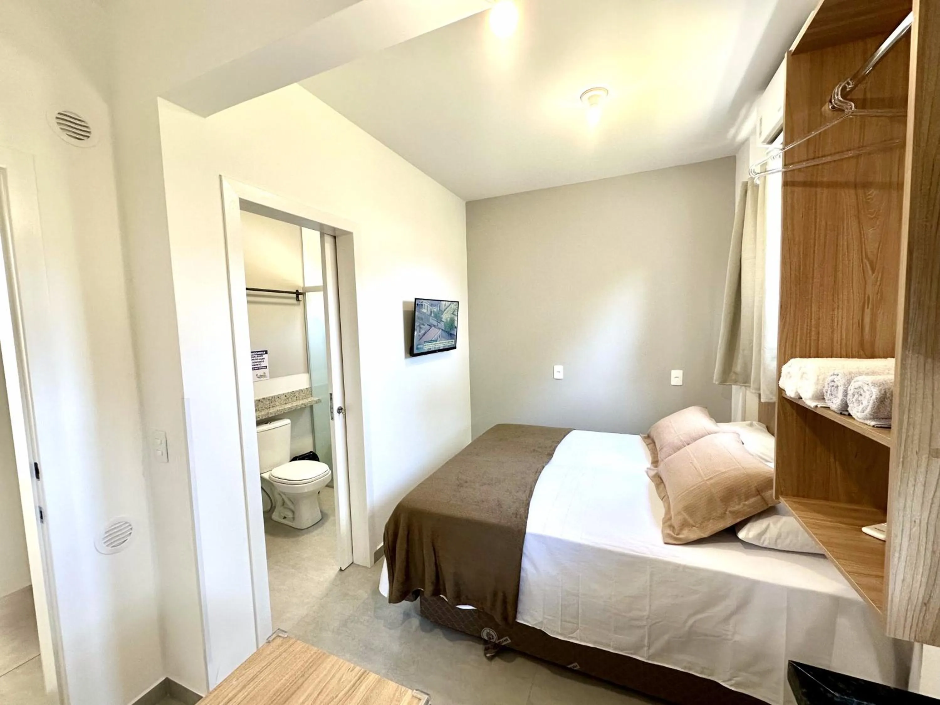 locker, Bed in Ecomarine Apart-hotel 800 m Beto Carrero