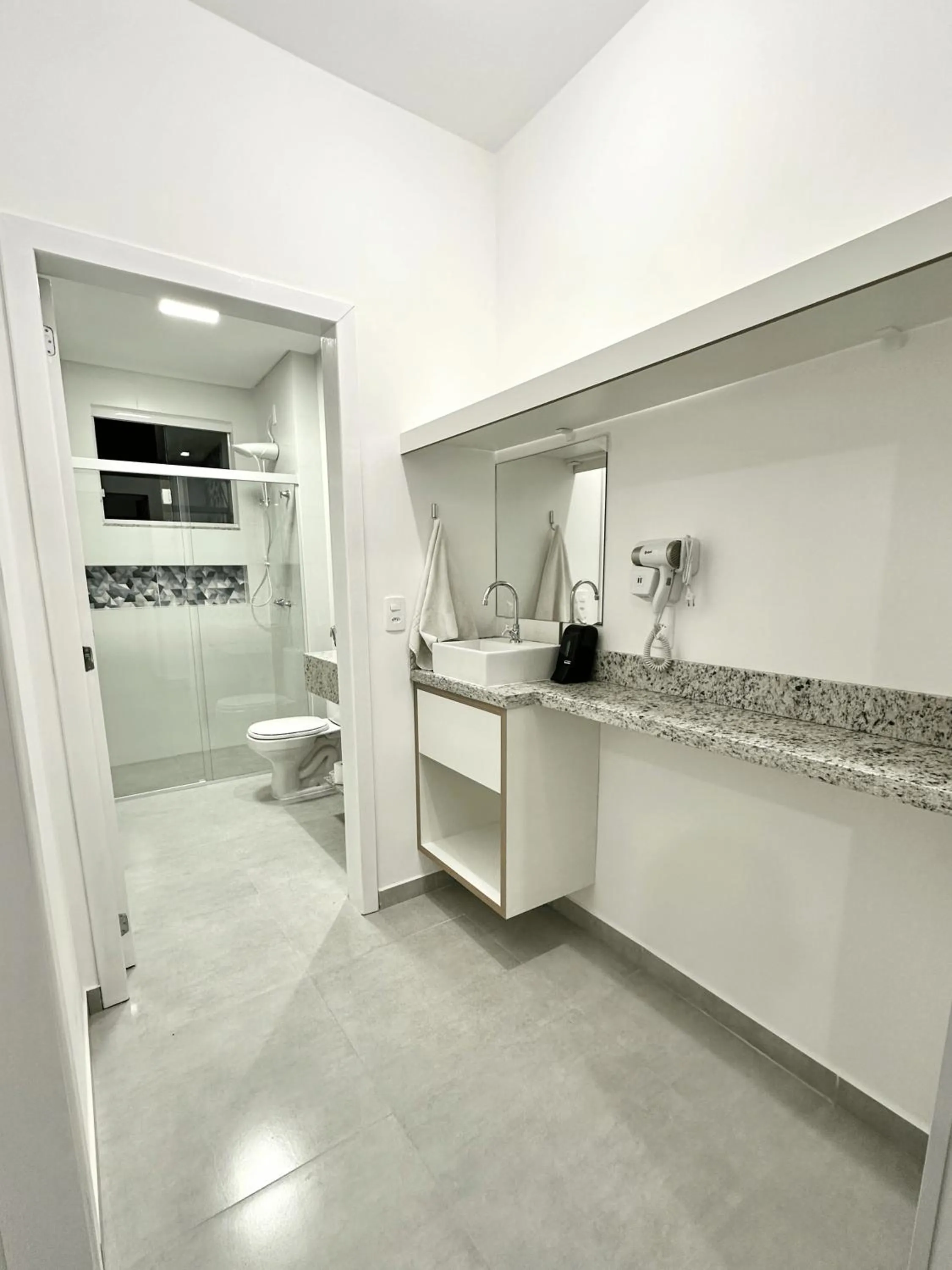Bathroom in Ecomarine Apart-hotel 800 m Beto Carrero