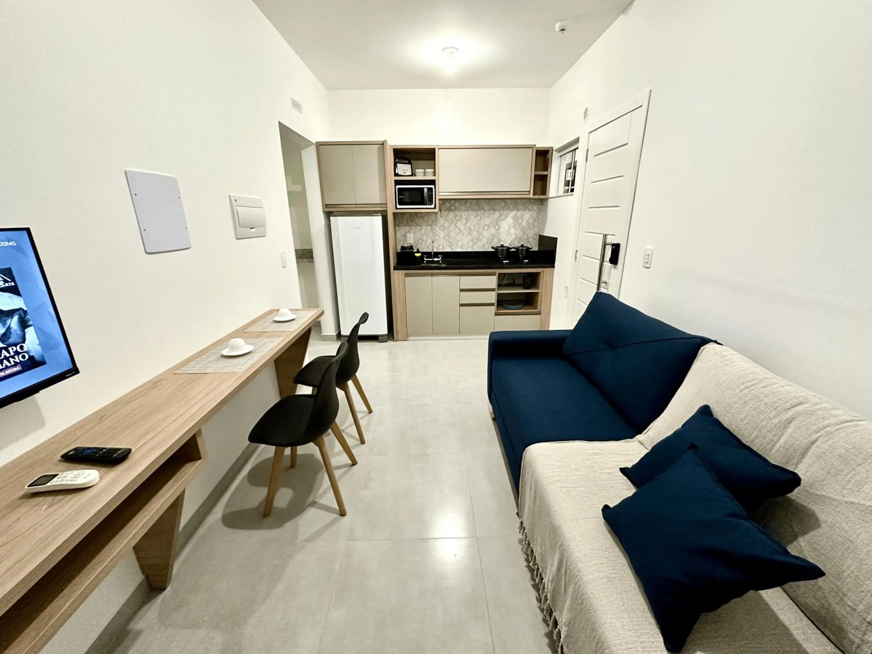 TV and multimedia in Ecomarine Apart-hotel 800 m Beto Carrero