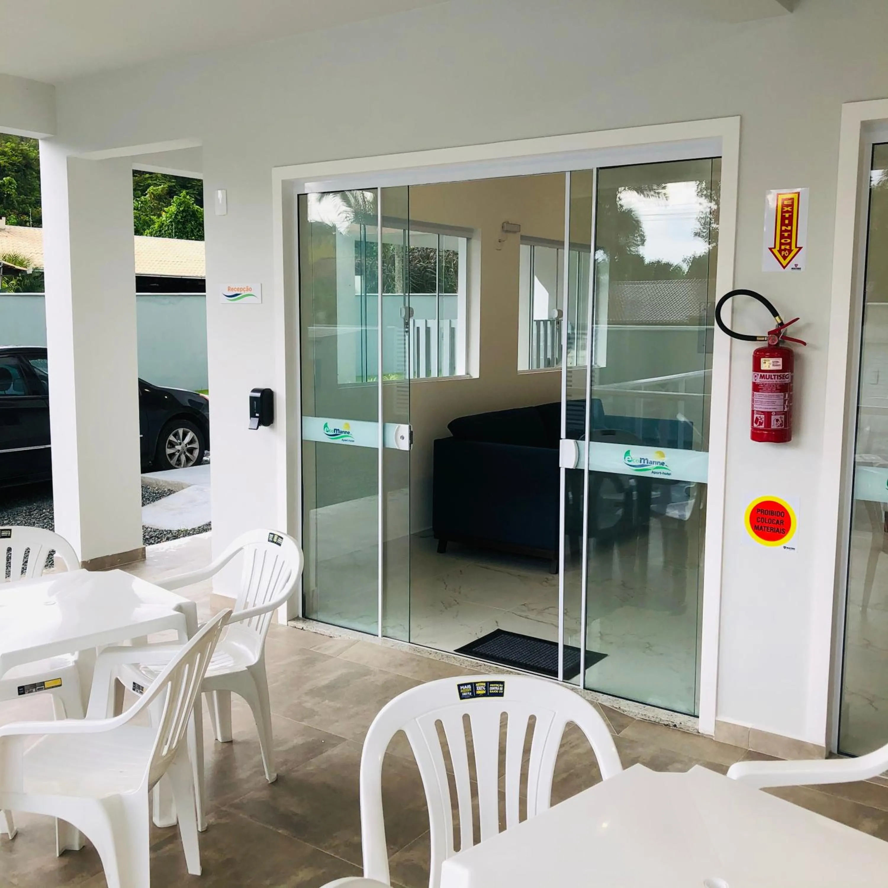 Lobby or reception in Ecomarine Apart-hotel 800 m Beto Carrero