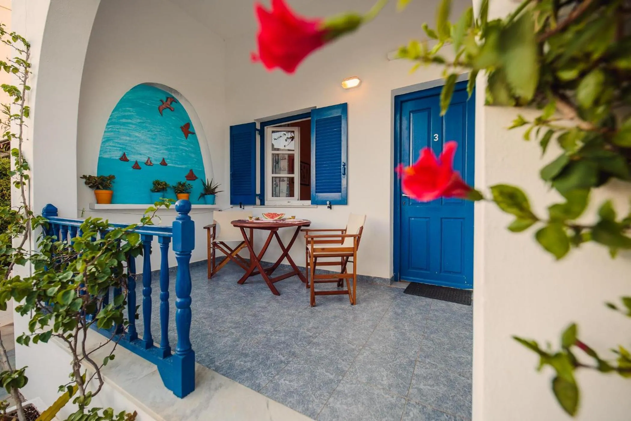 Triple Room with Balcony and Garden View in Villa Anna Maria