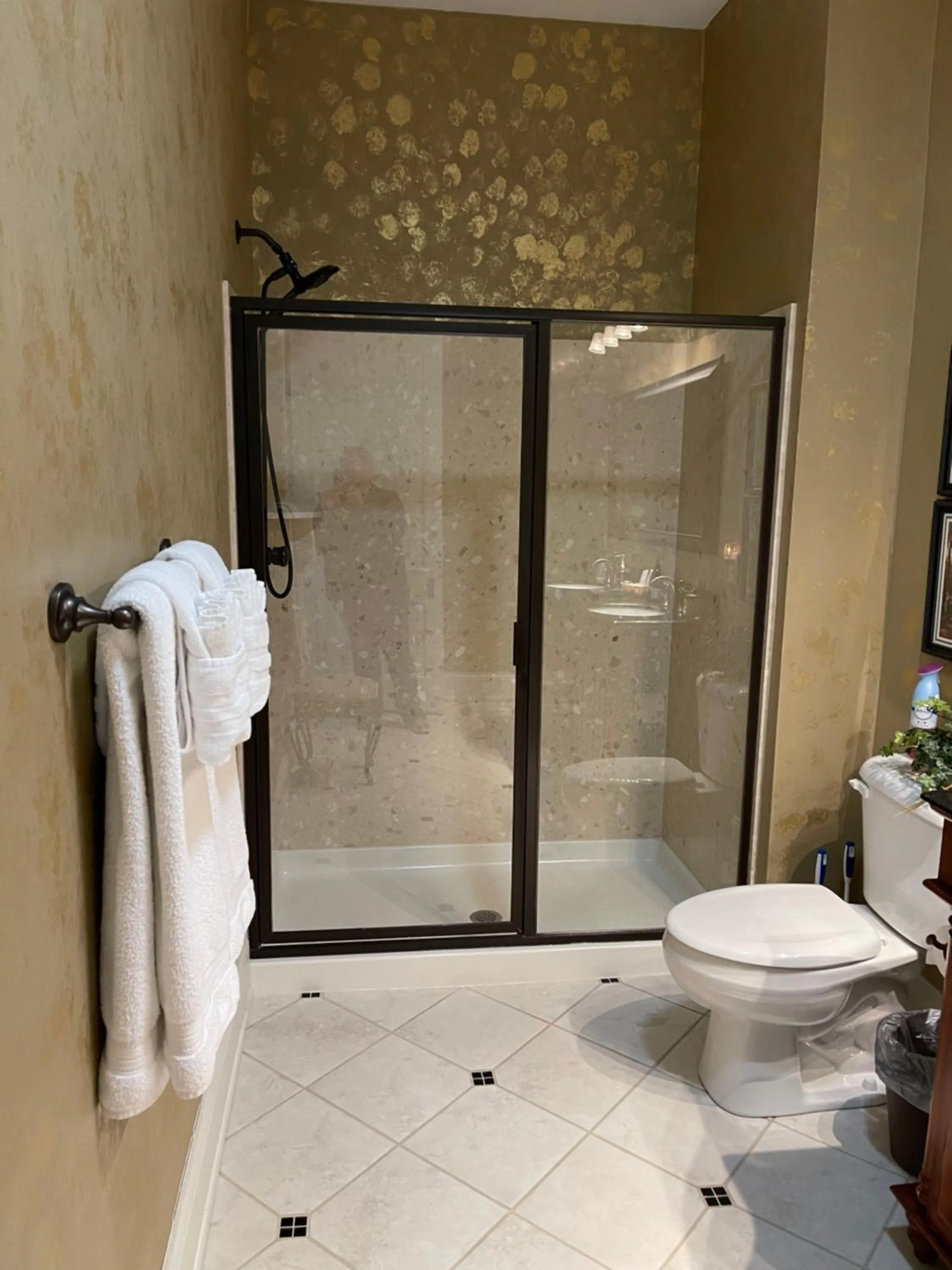 Shower in Riverside Inn Bed and Breakfast