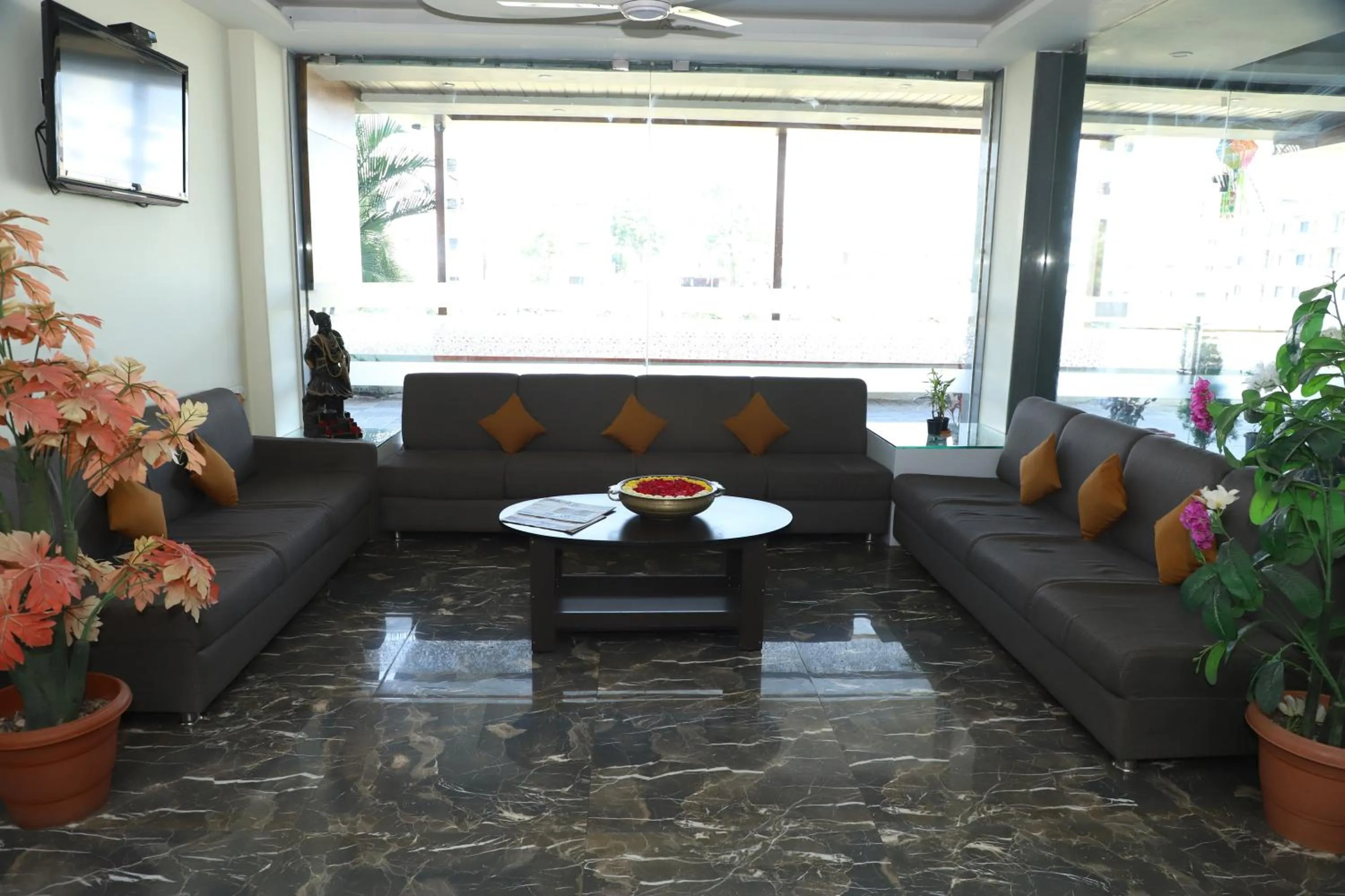 Lobby or reception in Hotel Sai Bansi
