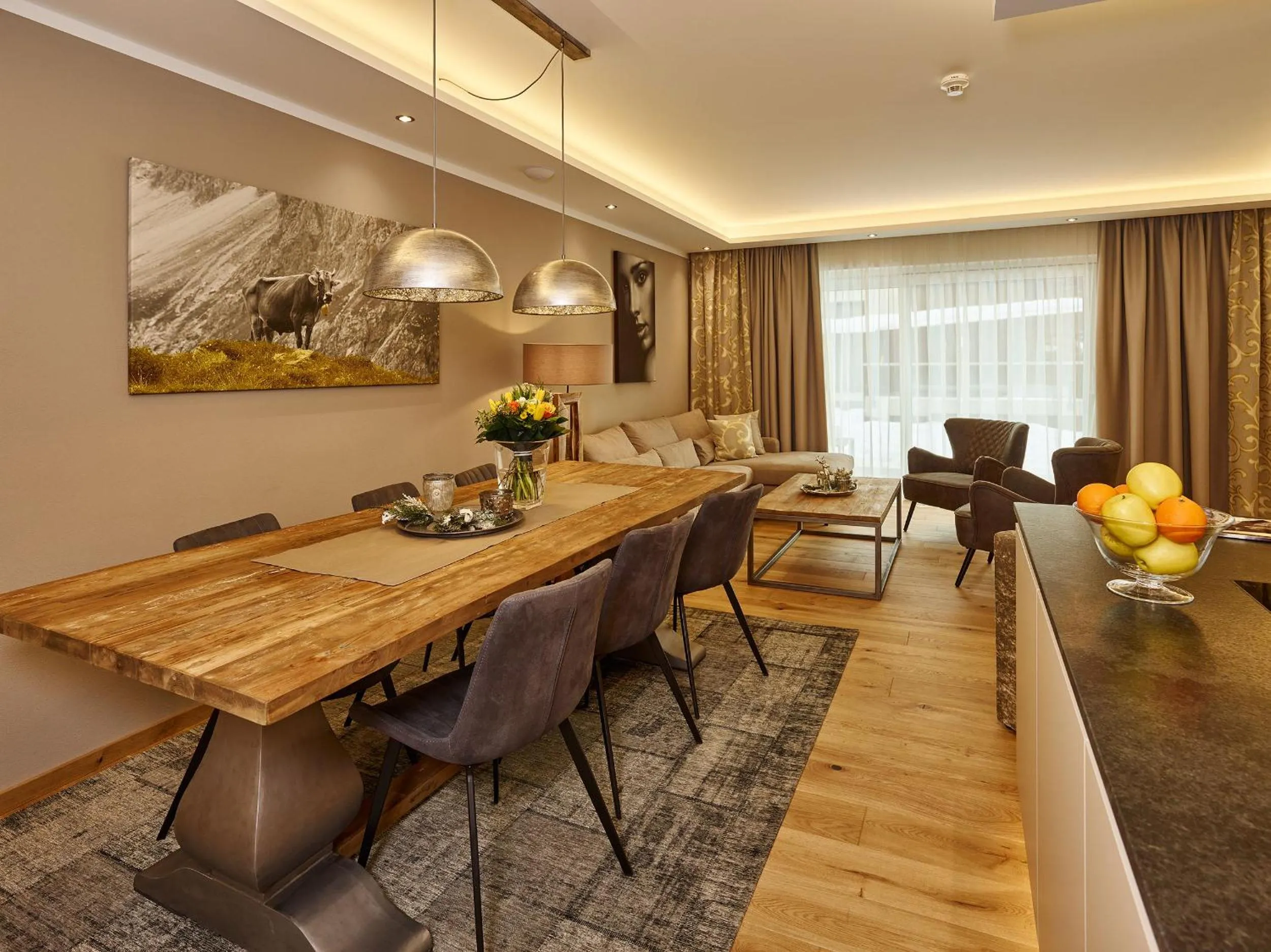 Dining area in A-VITA Viktoria & A-VITA living luxury apartments