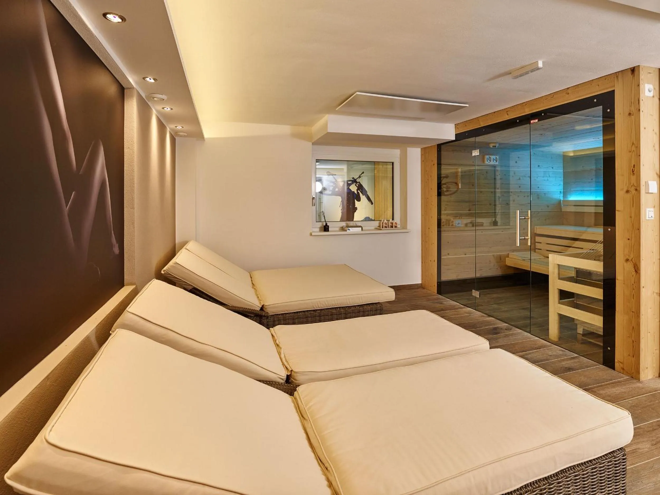 Sauna, Bed in A-VITA Viktoria & A-VITA living luxury apartments