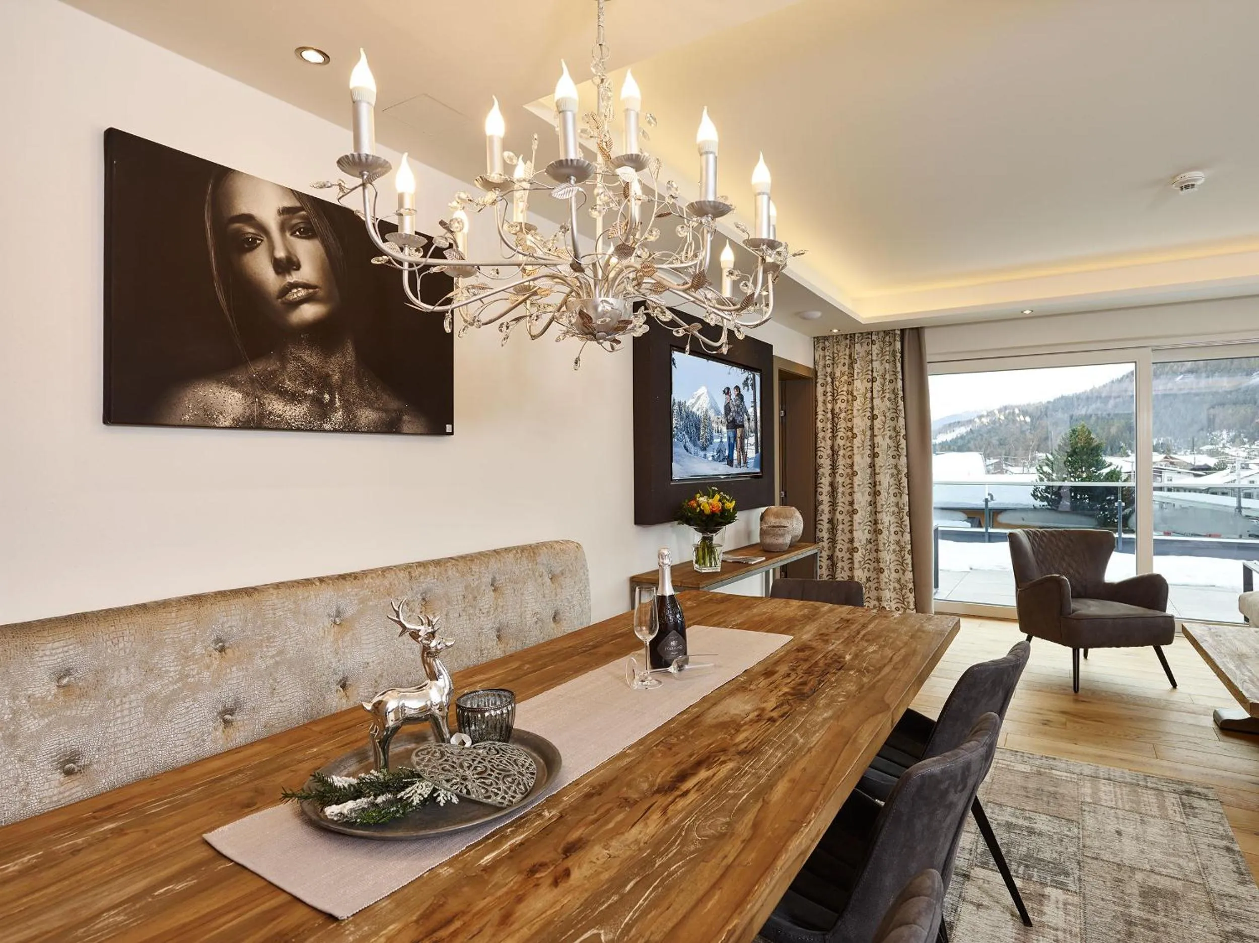 Dining area in A-VITA Viktoria & A-VITA living luxury apartments