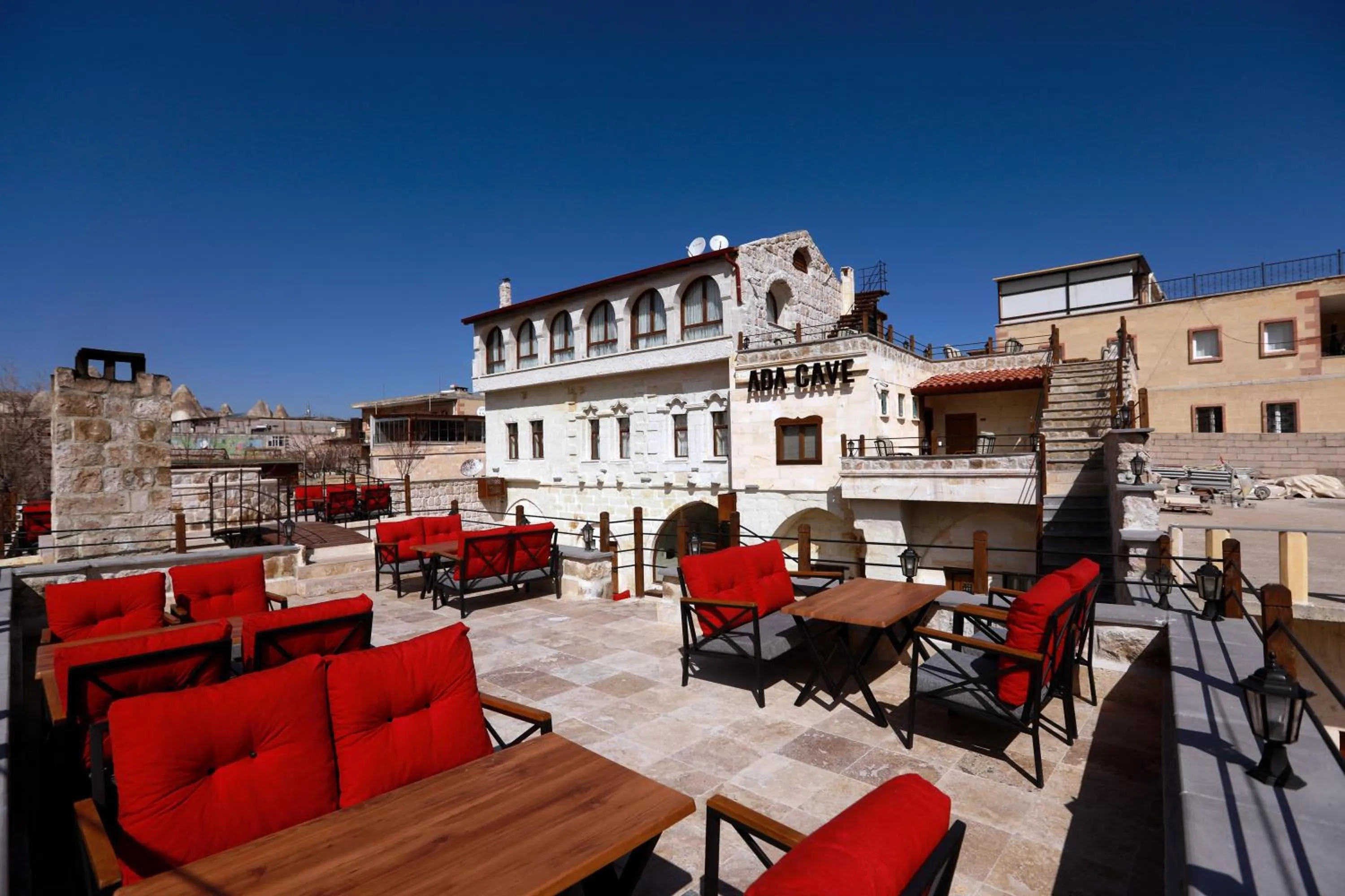 Patio in Ada Cave Suites