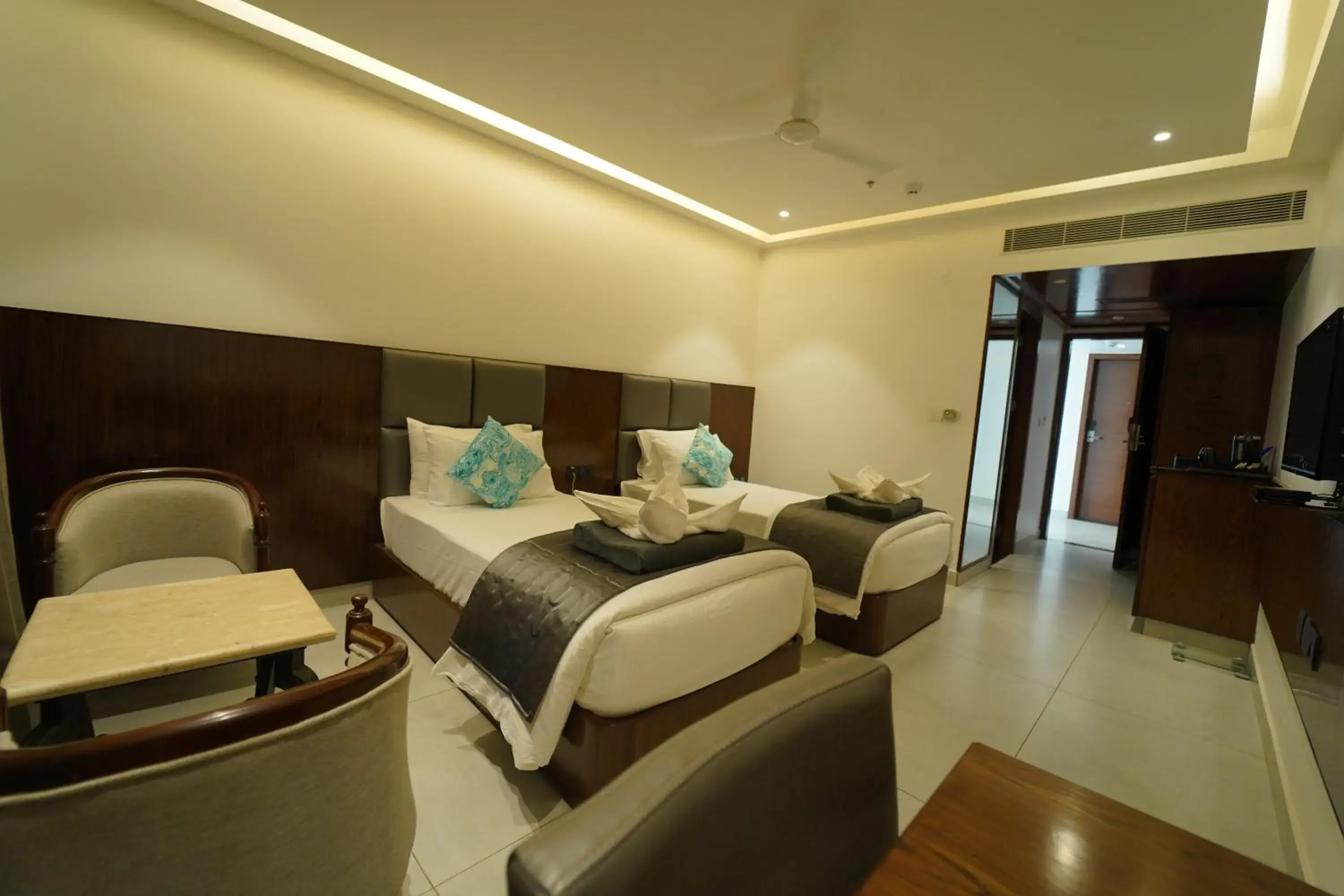 Bed in Kyriad Vajram Guntur Bed in Kyriad Vajram Guntur