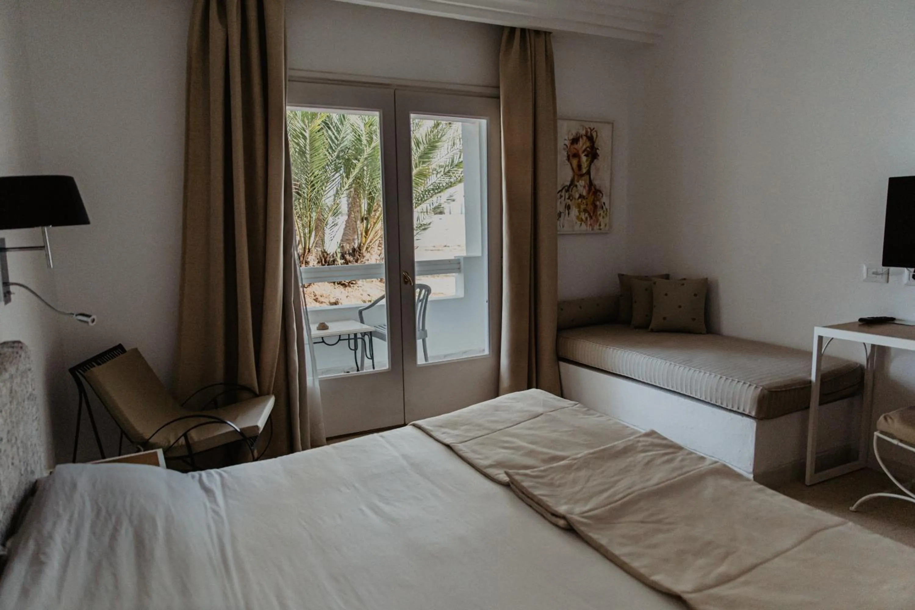 Bed in Hotel Bougainvillier Djerba