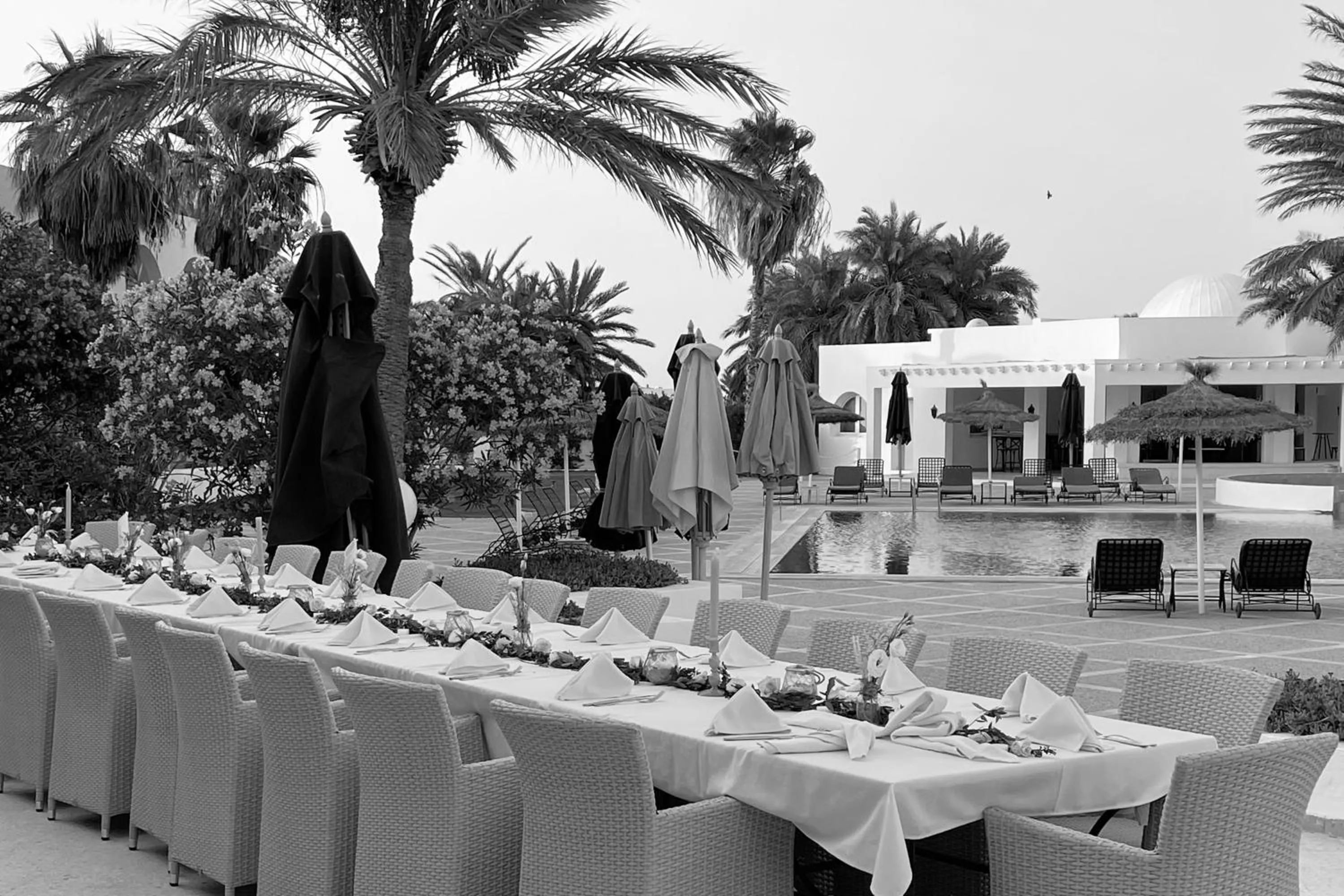 Balcony/Terrace in Hotel Bougainvillier Djerba