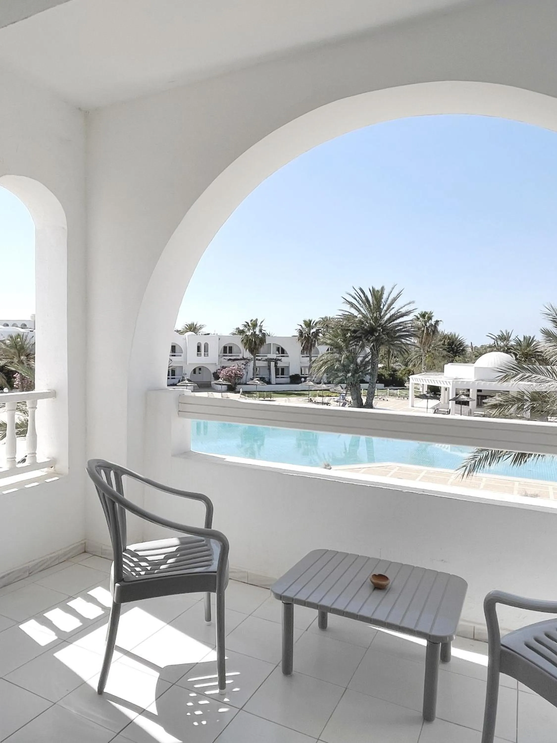 Balcony/Terrace in Hotel Bougainvillier Djerba