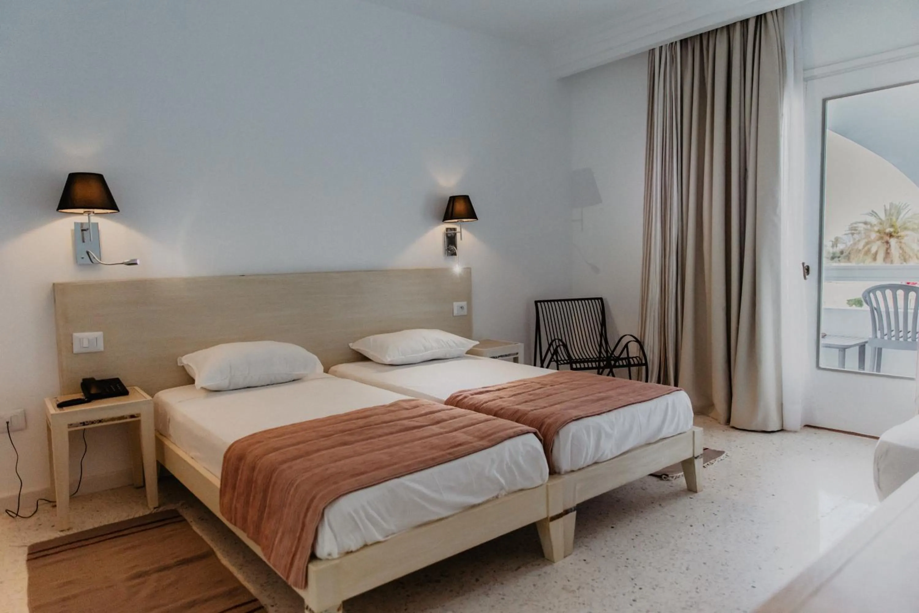 Bed in Hotel Bougainvillier Djerba