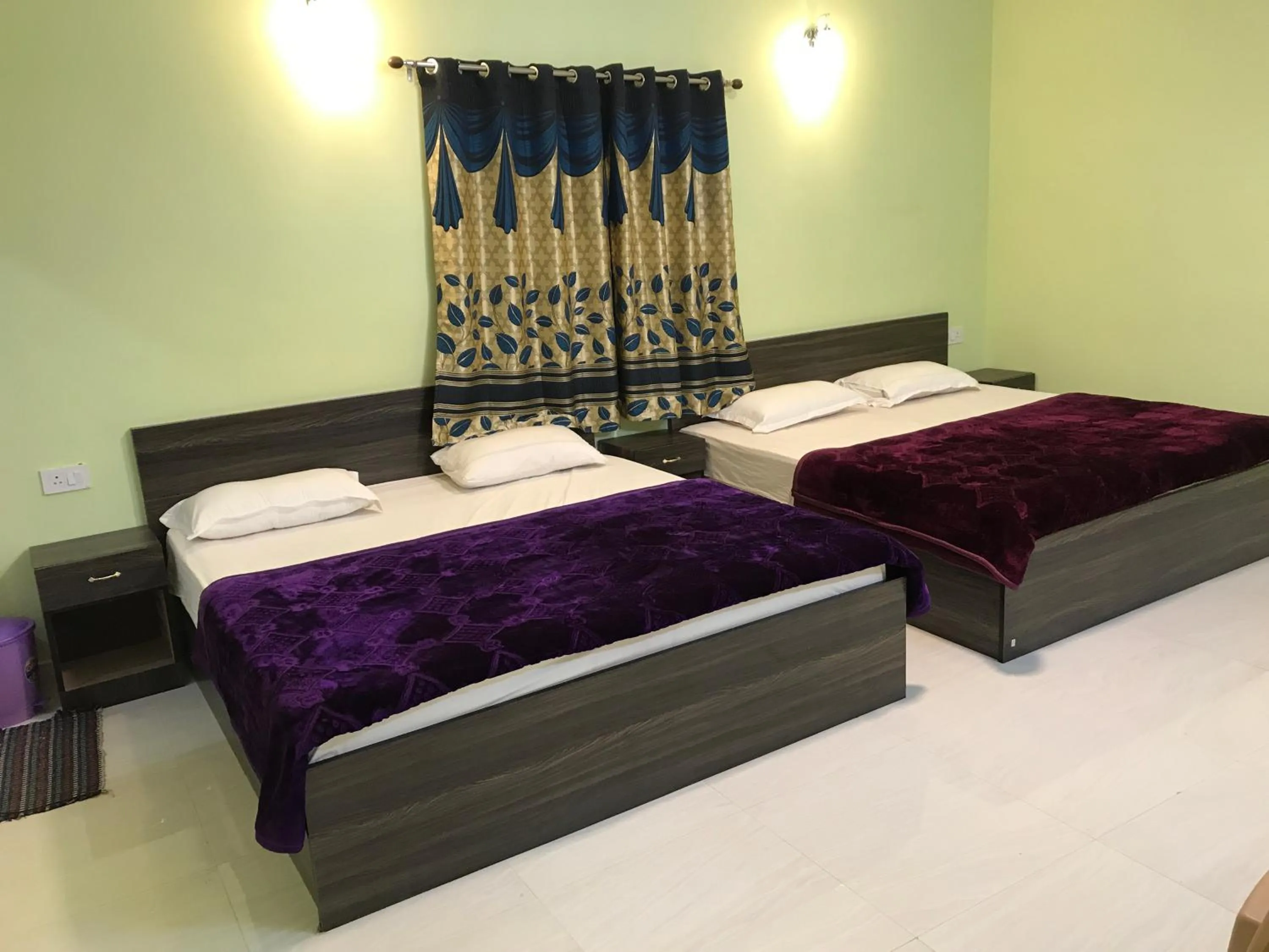 Bed in HAPPYSTAY rooms and cottages